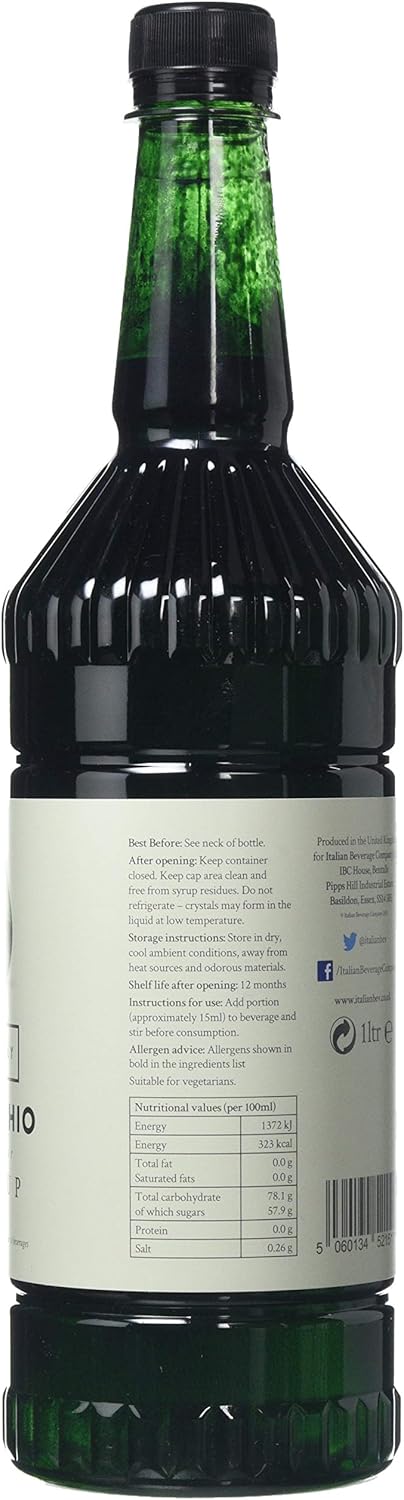 Simply - Pistachio Syrup, Vegan & Nut Free Flavoured Syrup for Coffee, Cocktails & Beverages