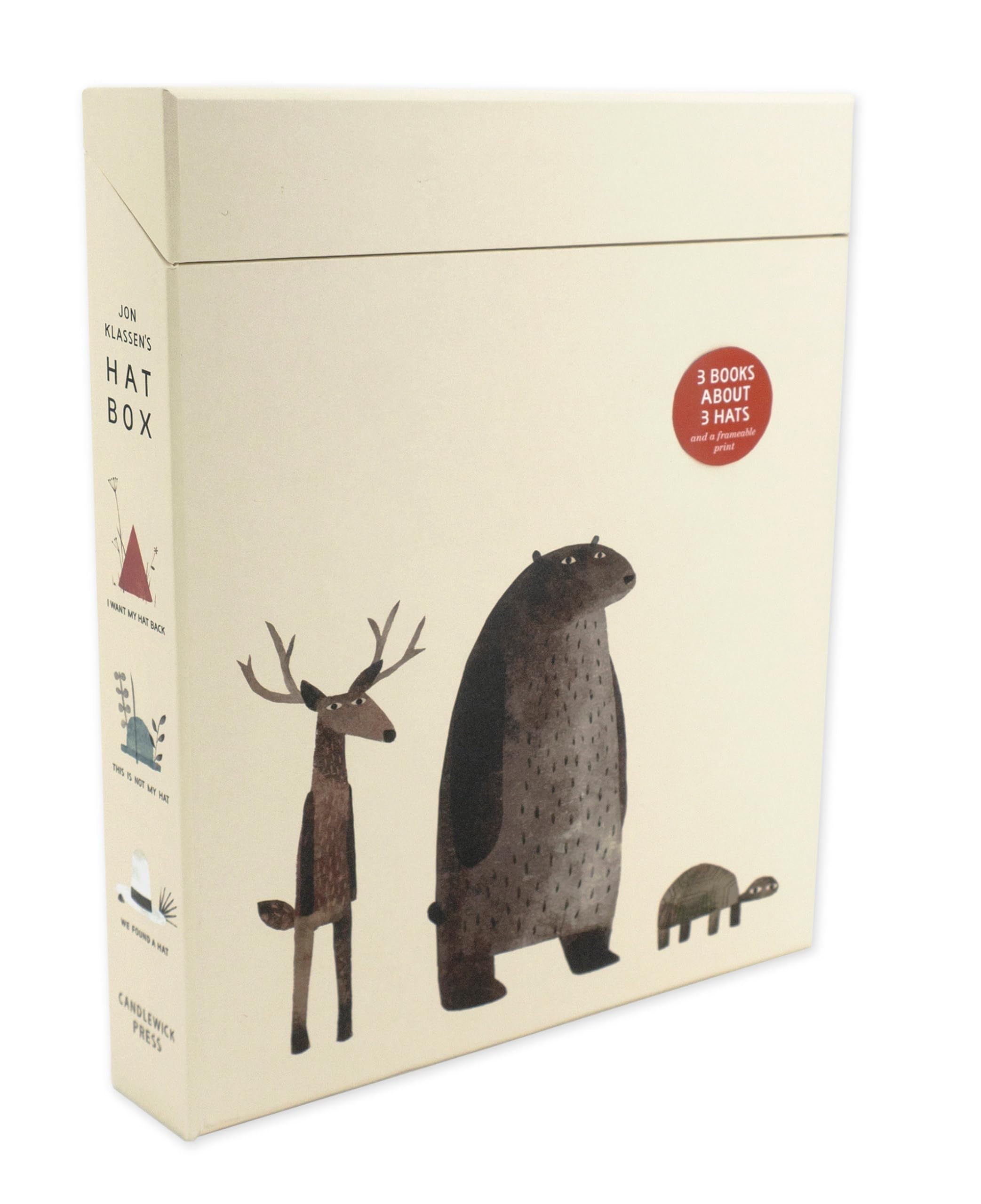 Jon Klassen Hat Box: I Want My Hat Back / This Is Not My Hat / We Found a Hat - Hardcover Box Set | 136 Pages | Ages 3-7 1