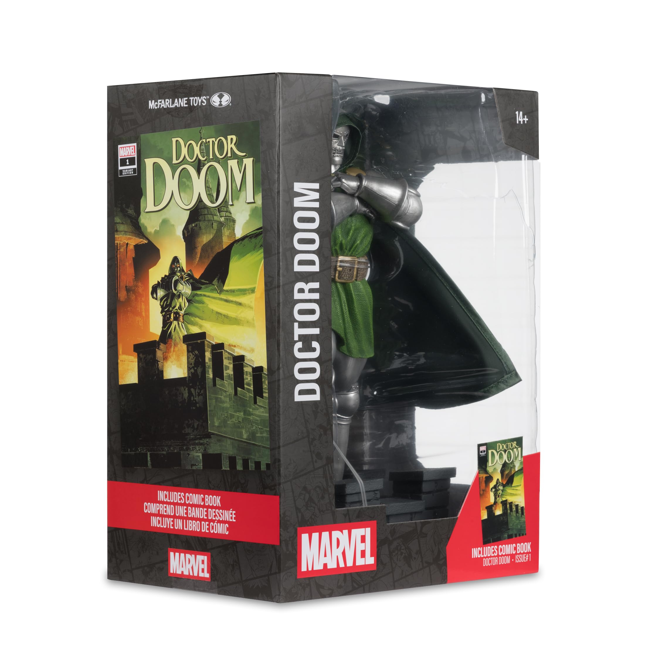 McFarlane Marvel Doctor Doom 1:6 Scale Collectible Figure - 11" Tall | Includes Comic Reprint 6