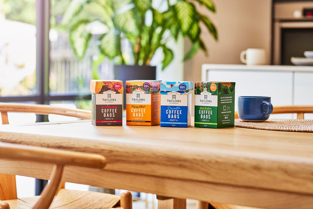 Taylors of Harrogate Decaffe Coffee Bags, 80 Enveloped Bags