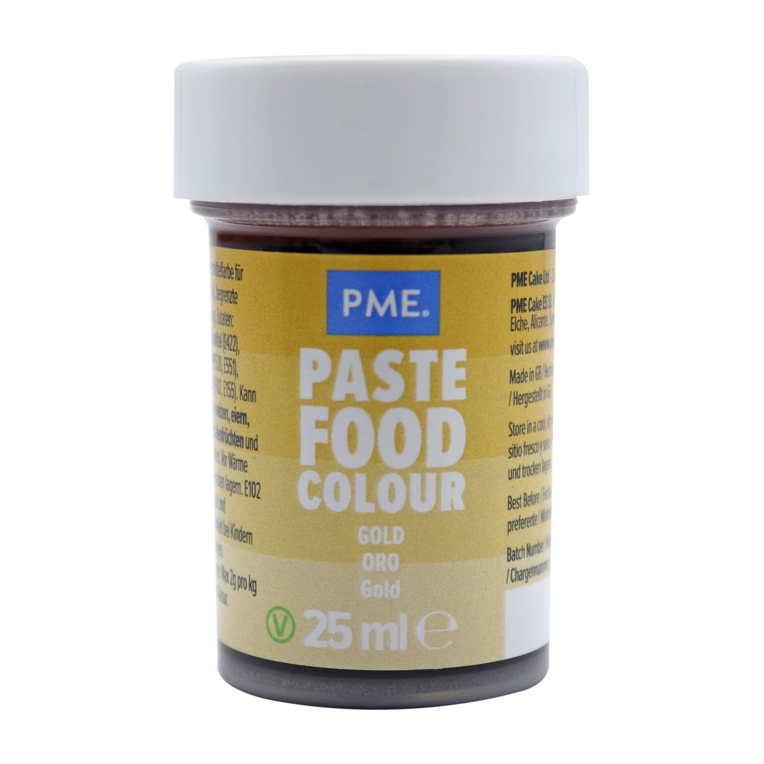 PME Paste Food Colouring - Old Gold | Concentrated Gel Paste | 25g 1