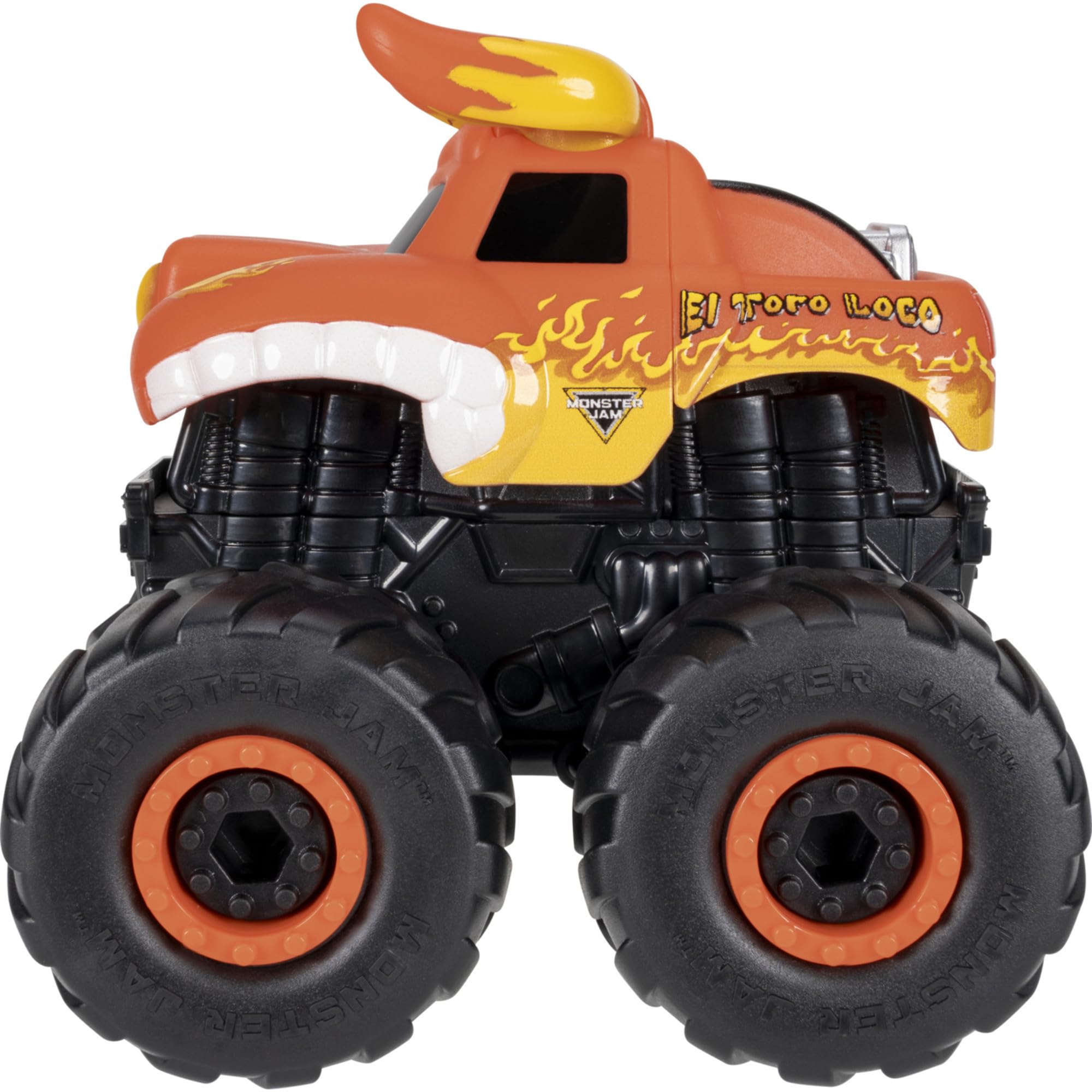 Jazwares Monster Jam El Toro Loco Monstruction Truck - 5-Inch Buildable Vehicle | 16 Pieces | Ages 3+ 3