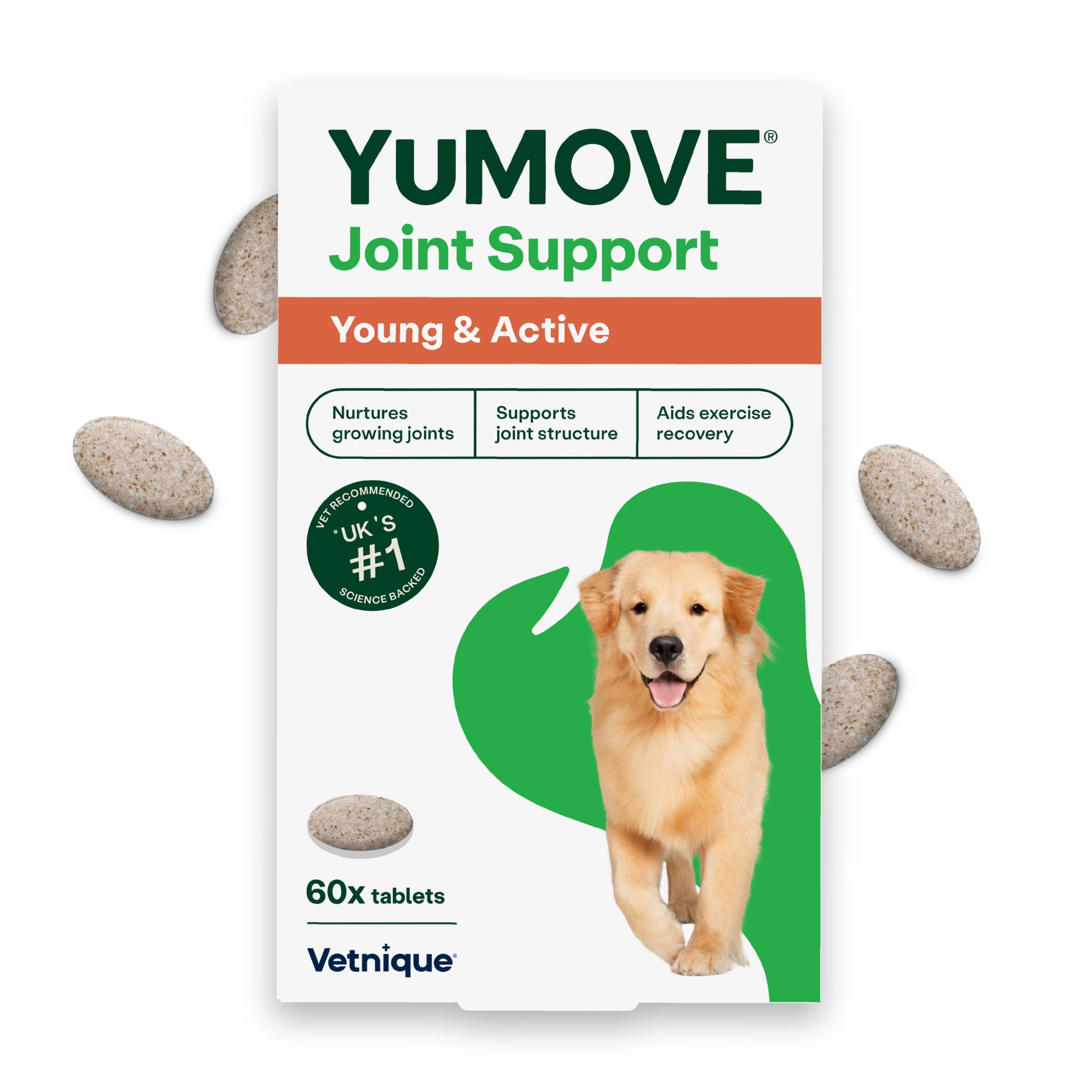 YuMOVE Young and Active Dog - Hip & Joint Support for Dogs Under 6 | 60 Tablets 1