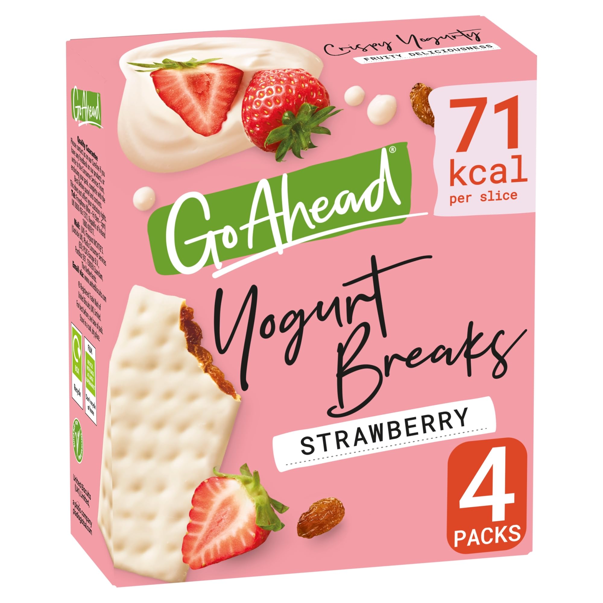 Go Ahead Erdbeer-Joghurt-Breaks, 4 Riegel, 142 g 3