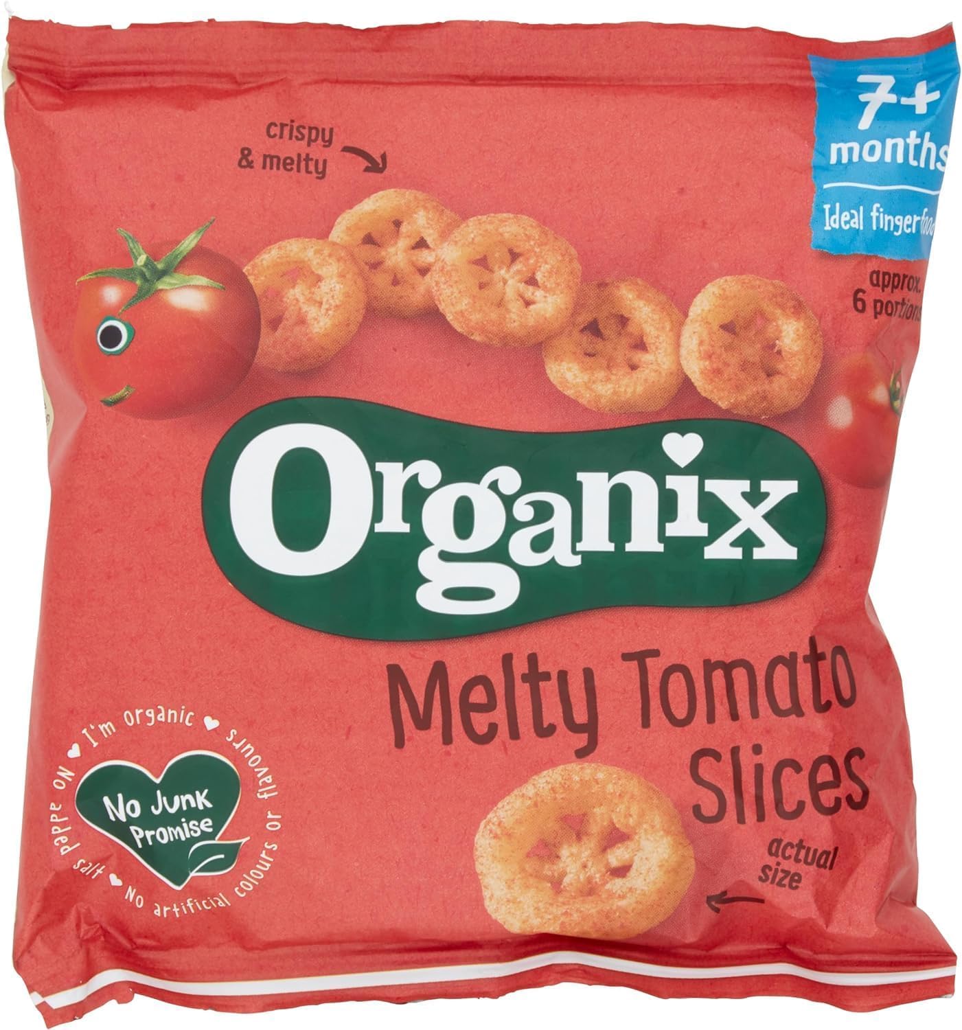 Organix Melty Tomato Slices - Organic Baby Finger Food Snack for 7+ Months, 20g 2