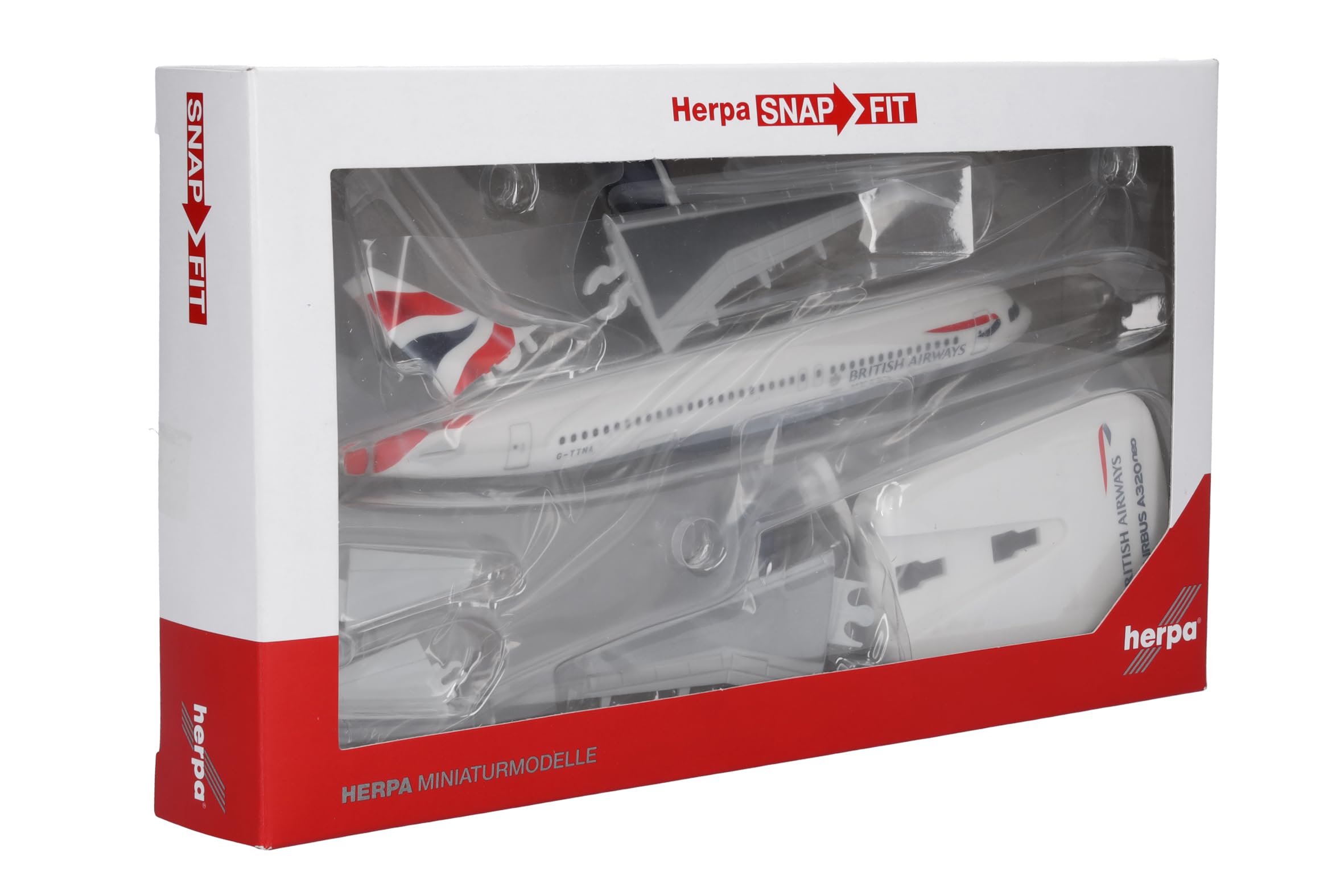 Herpa Snap-Fit British Airways Airbus A320 Neo (G-TTNA) 1:200 Scale Model 5