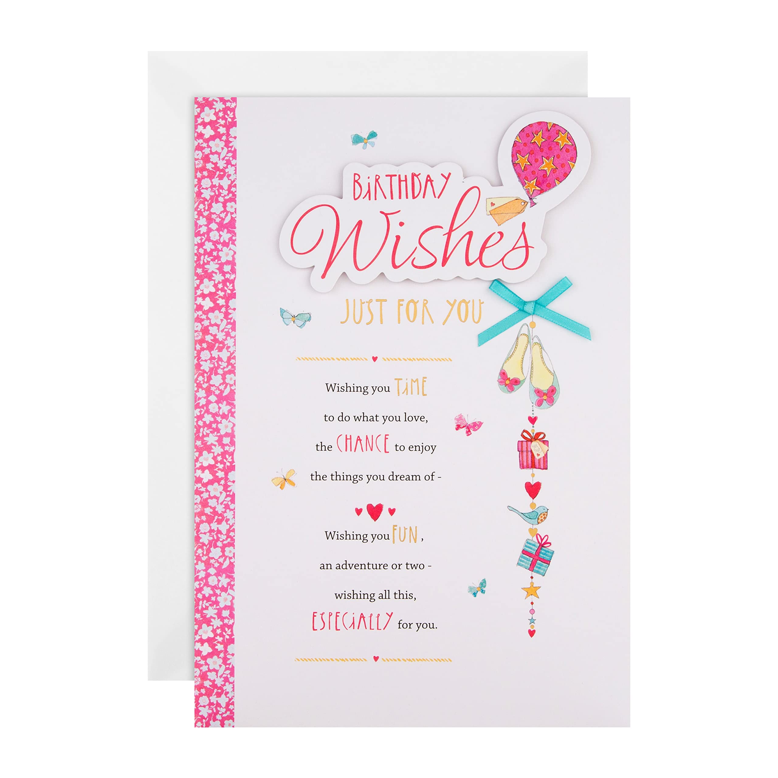 Hallmark Birthday Card - Classic Design with 3D Effect & Gold Foil Lettering 1