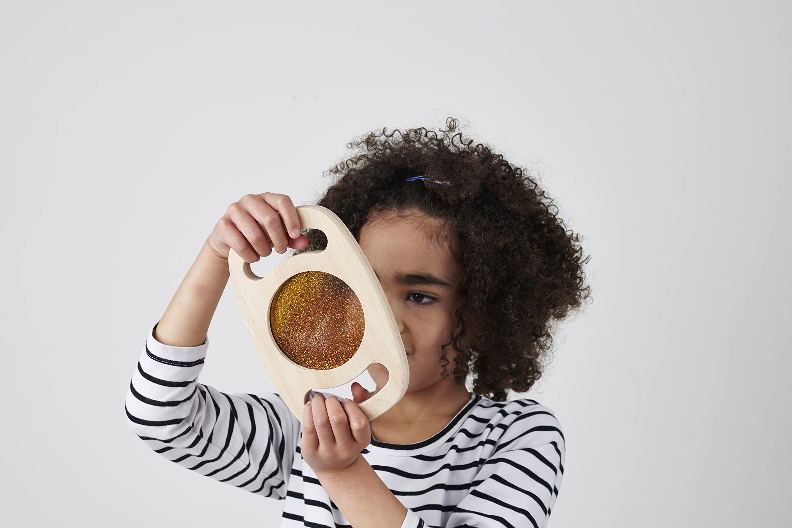 tickit Easy Hold Glitter Panel – Gold Rubberwood Sensory Panel for Toddlers 12 Months+ 12