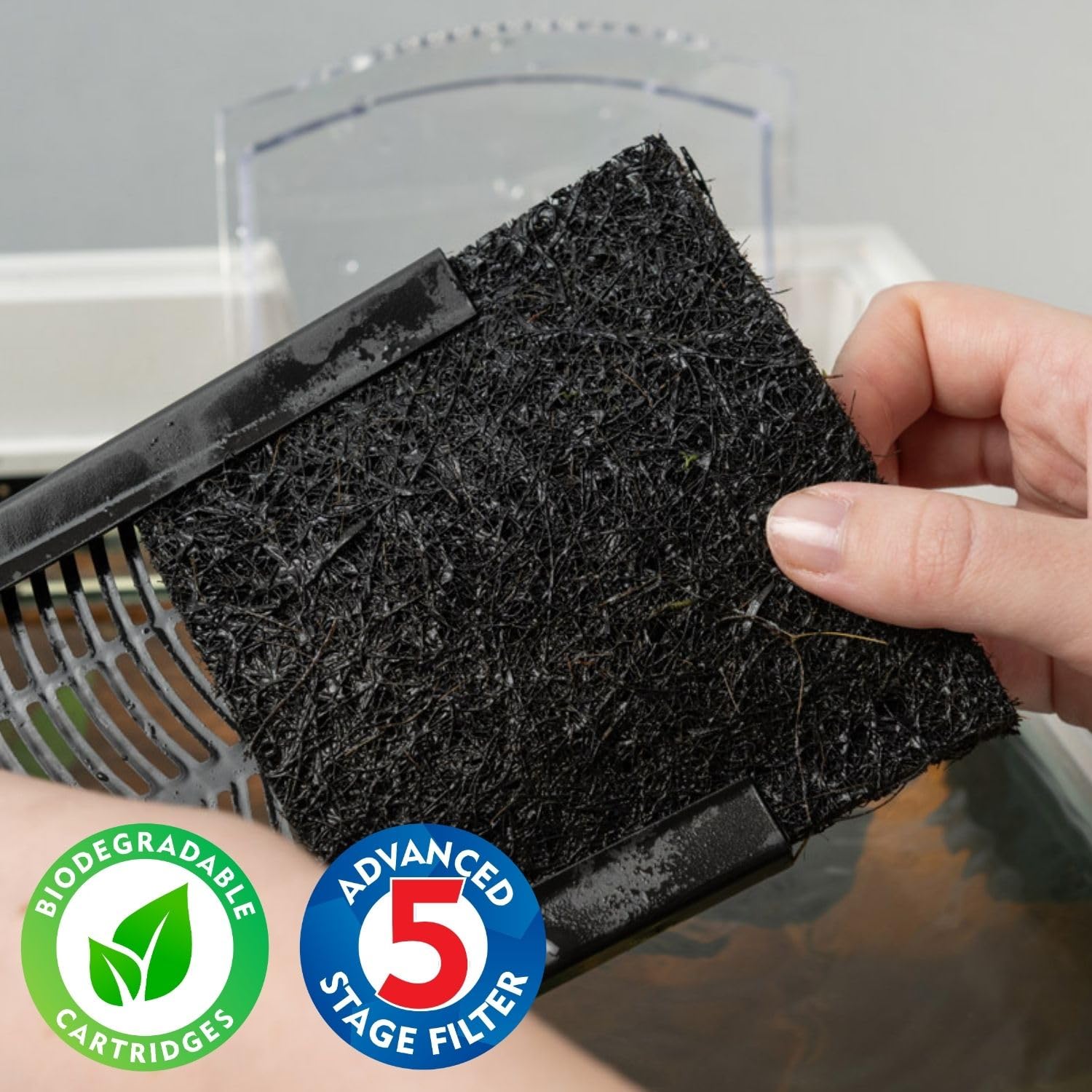 Interpet Internal Aquarium Filter - Bio CF3 | 5-Stage Filtration | Includes Coir Tech Bio Cartridges 3