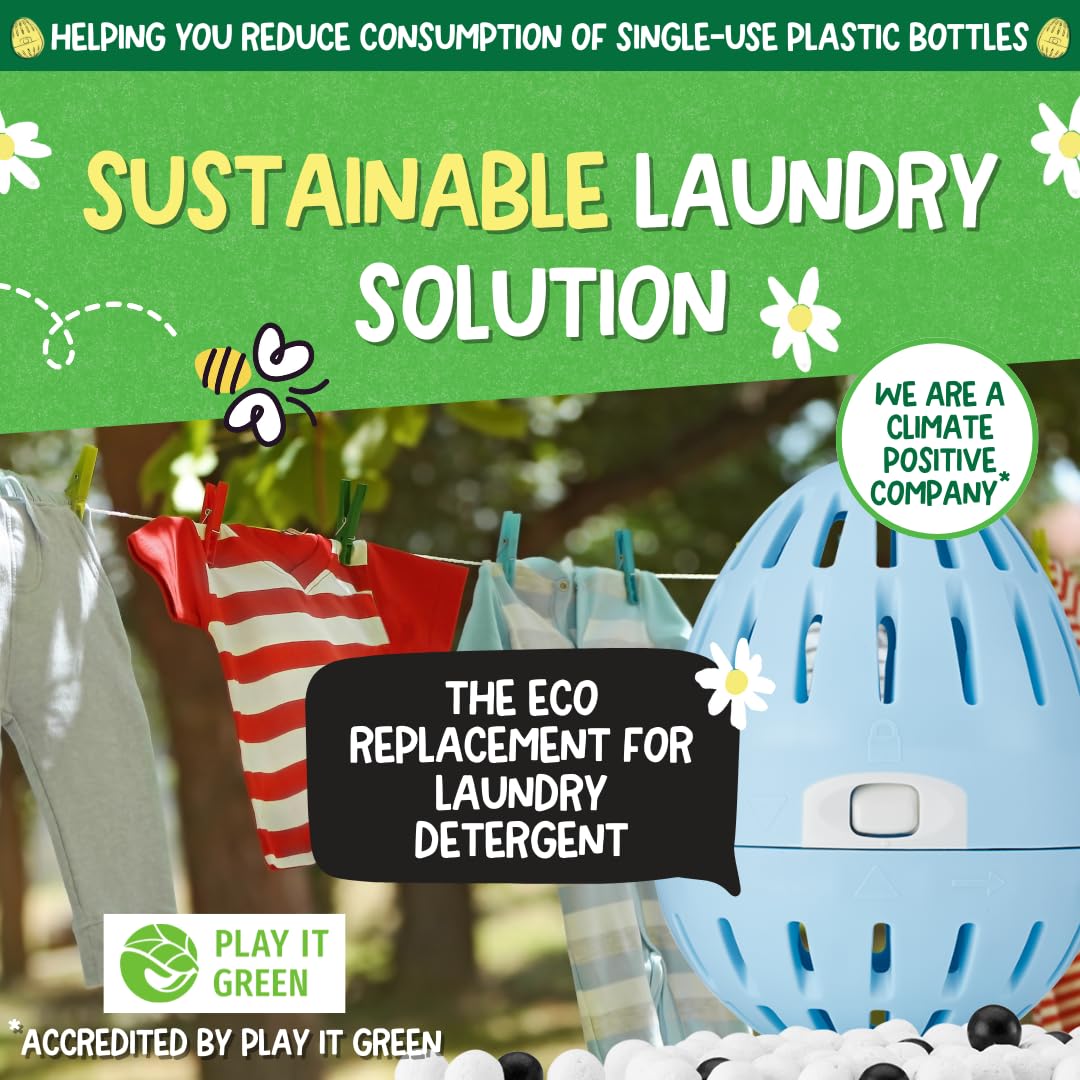Ecoegg Laundry Egg - 70 Washes, Non-Bio Detergent for Sensitive Skin | Fresh Linen Scent 6