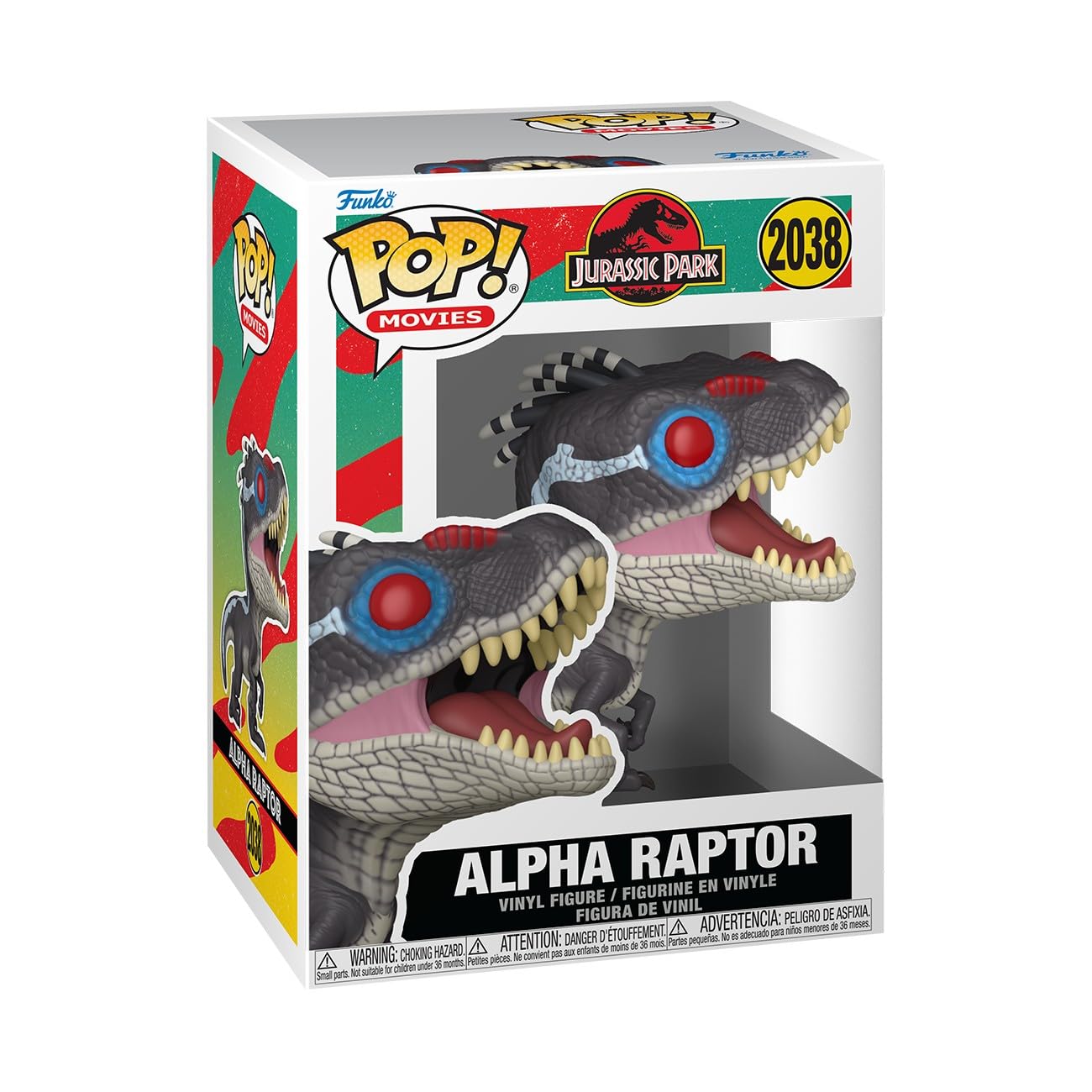 Funko Pop! Movies: Jurassic Park Alpha Raptor Collectible Vinyl Figure | 3.75 in 1