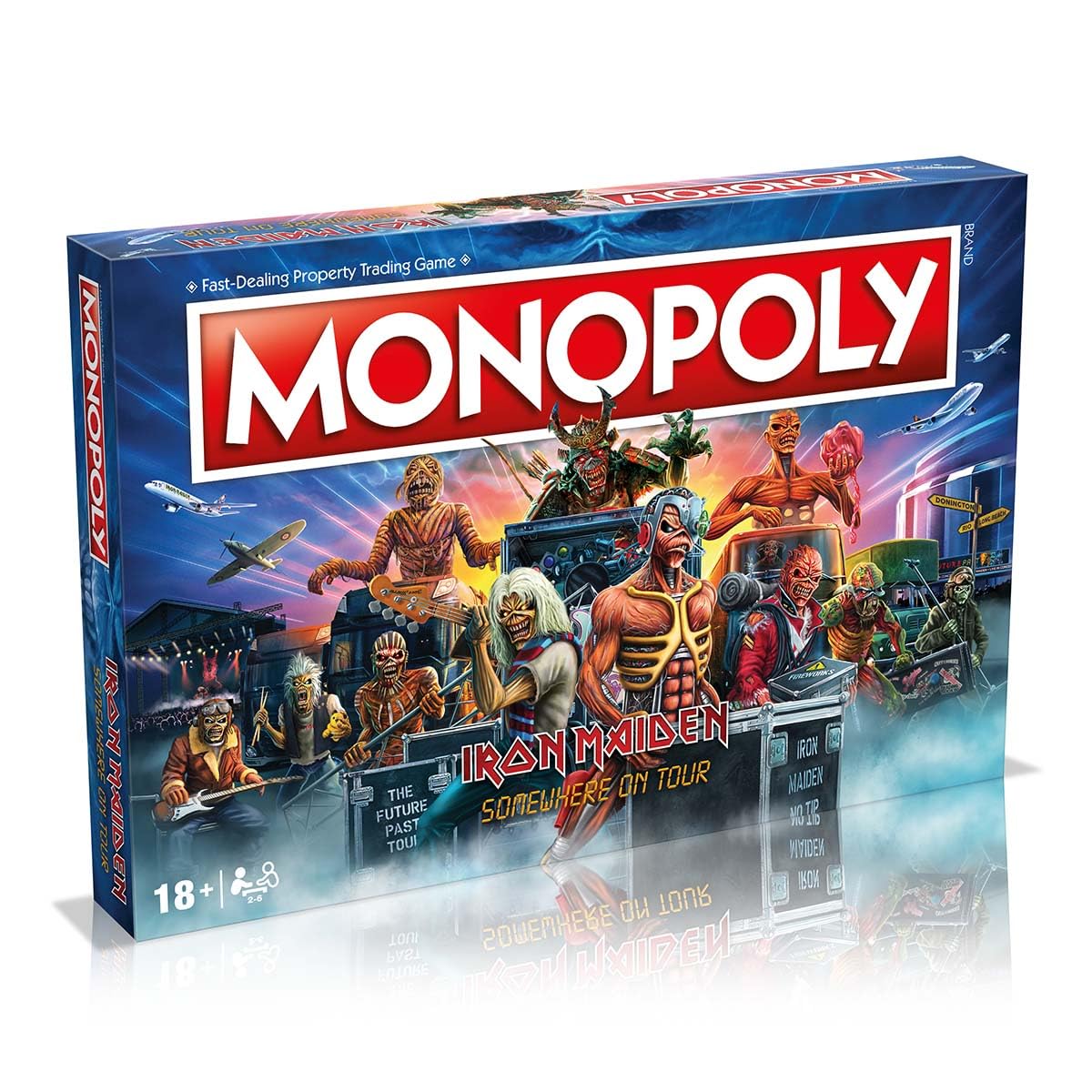 Winning Moves Iron Maiden Monopoly Board Game - Strategy, 2-6 Players, Ages 18+, 60+ Min Play Time 1