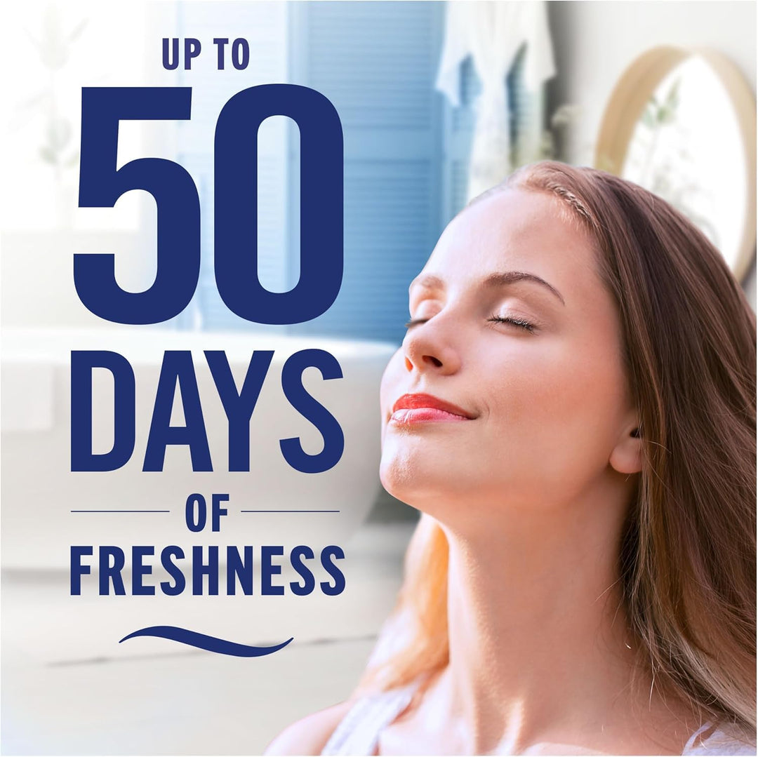 Febreze - Cotton Fresh Bathroom Air Freshener, Odour Fighter Gel, 8 Items