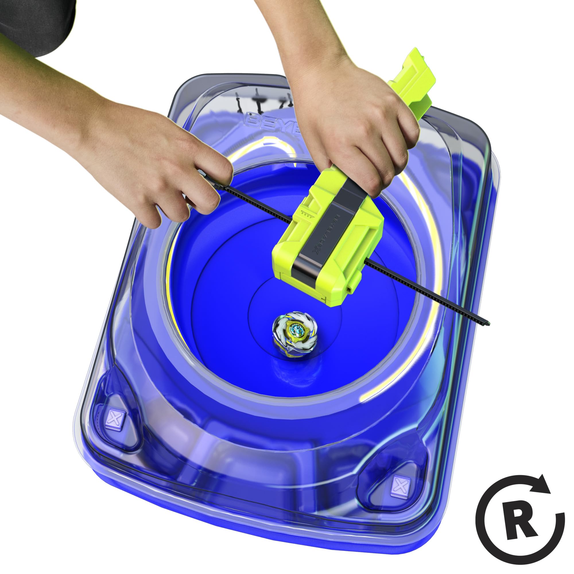 Hasbro Beyblade X Clip & Rip Launcher with Blast Pegasus A Tr Right-Spin Attack Top 7