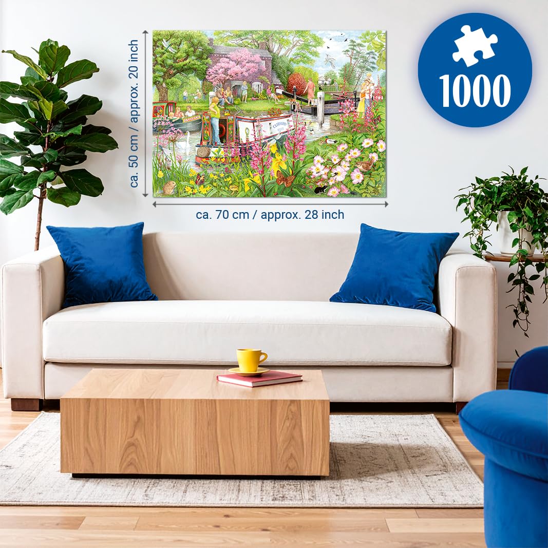Ravensburger Cosy Café No.4 1000 Piece Jigsaw Puzzle - Charming River Scene | Adults & Families 2