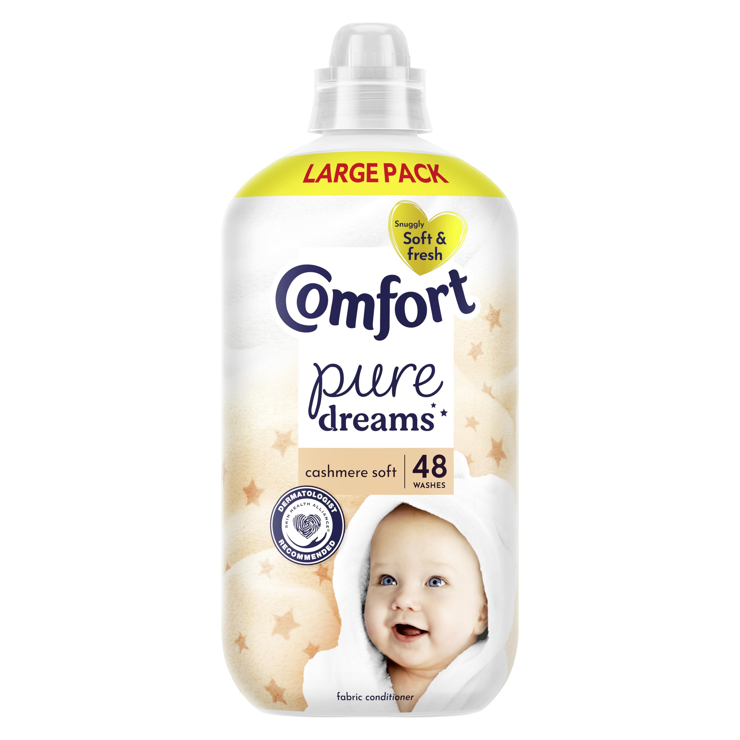 Comfort Pure Dreams Cashmere Soft Fabric Conditioner - 1.44 L | Dermatologist Recommended 1