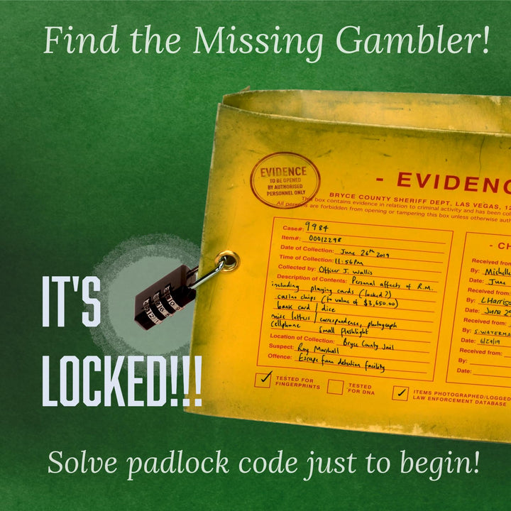 The Mystery Agency The Vanishing Gambler Immersive Detective Puzzle
