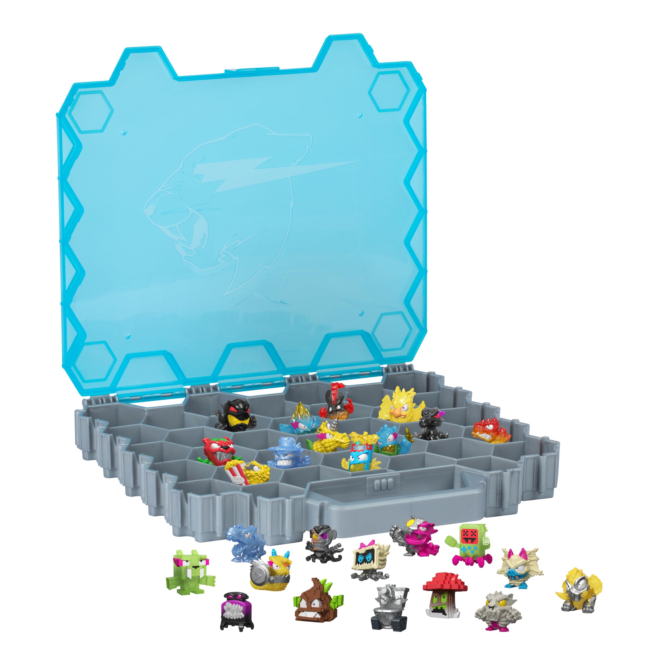 MRBEAST LAB Swarms Hyper Fusion Series Hive Collector Pack with 26 Micro Beasts & Stickers 7