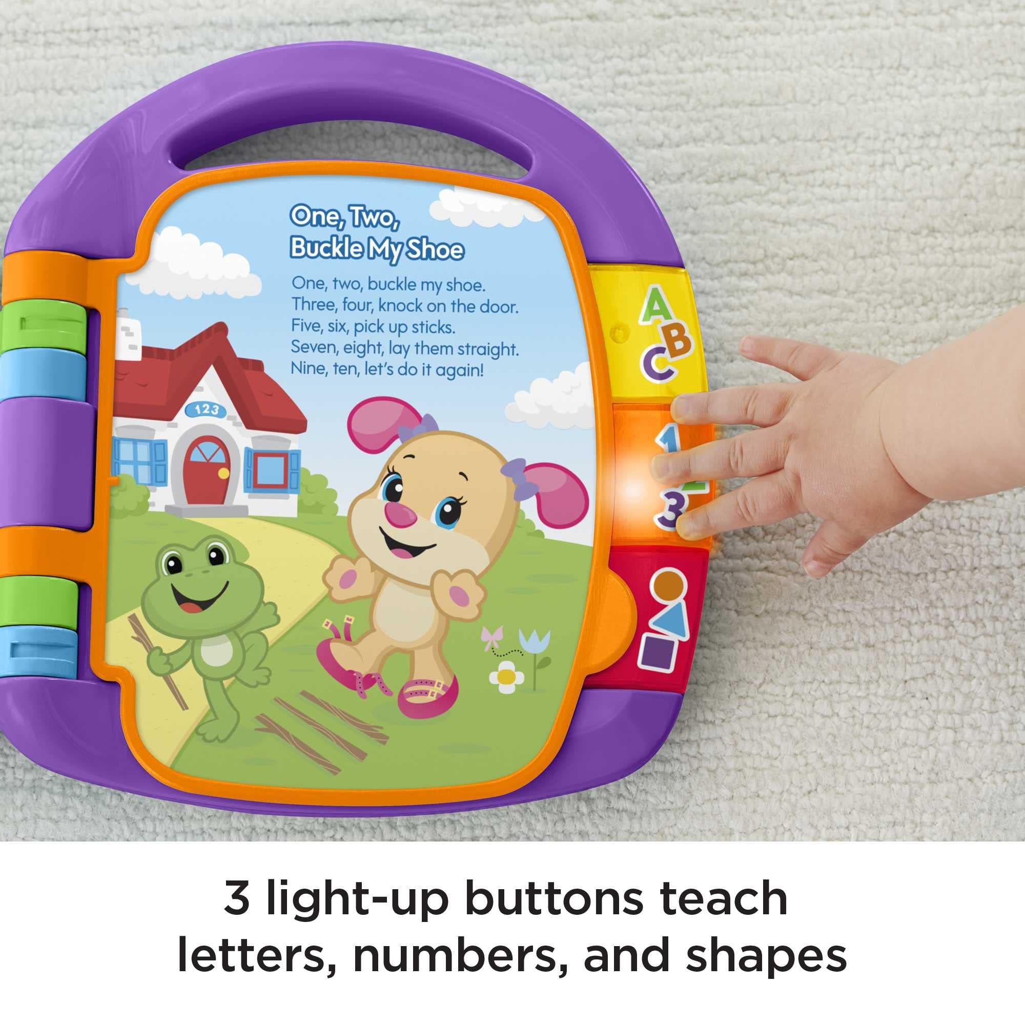Fisher-Price Laugh & Learn Storybook Rhymes - Musical Light-Up Learning Toy for Babies 6M+ 3