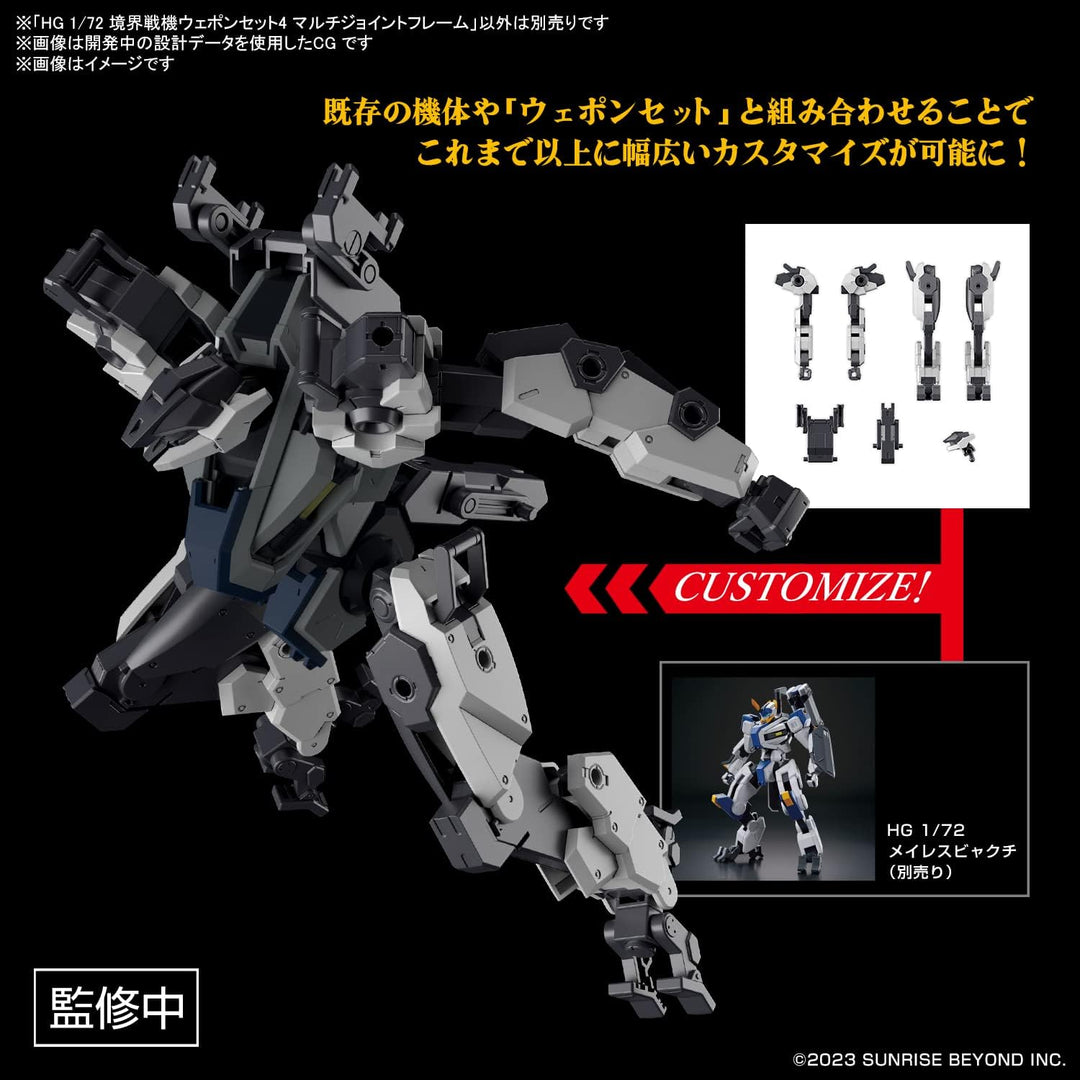 AMAIM WARRIOR AT THE BORDERLINE - HG 1/72 Weapon Set 4 - Model Kit