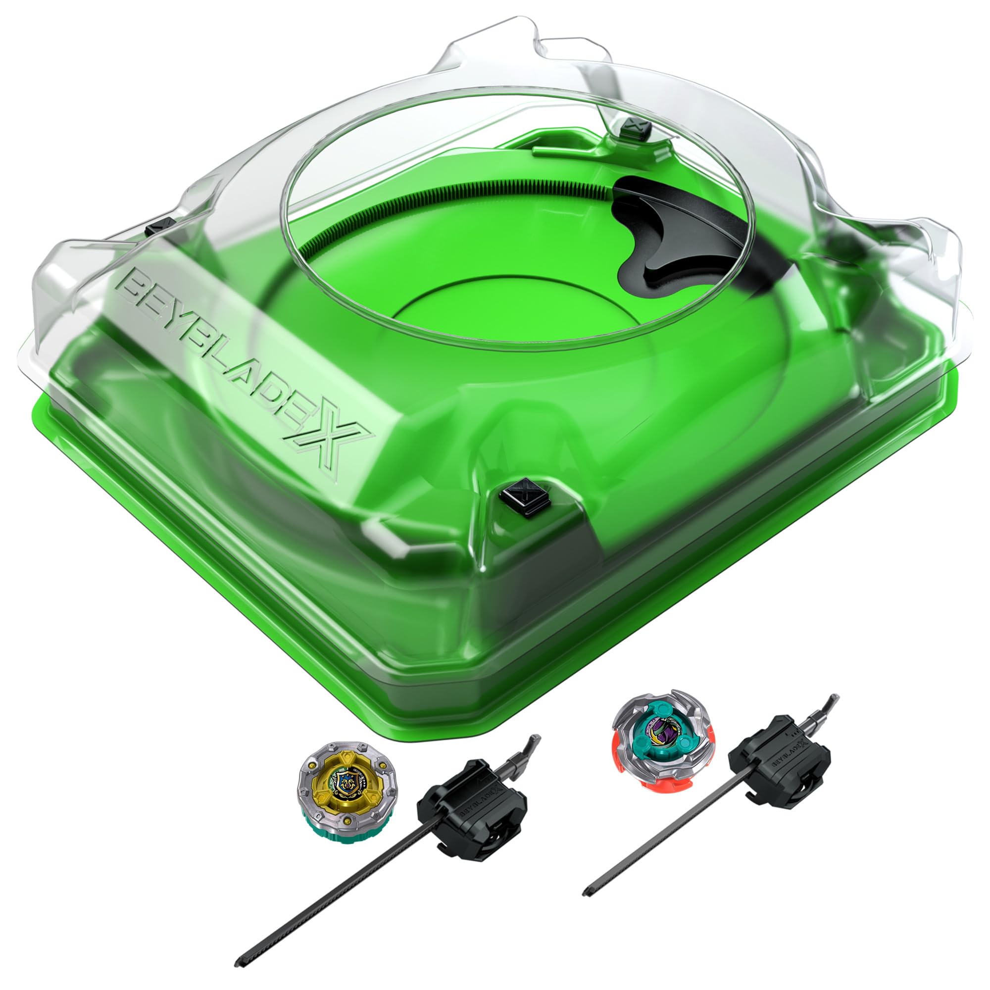 Hasbro Beyblade X Sneak Attack Battle Set with Beystadium Arena, 2 Right-Spinning Tops, Ages 8+