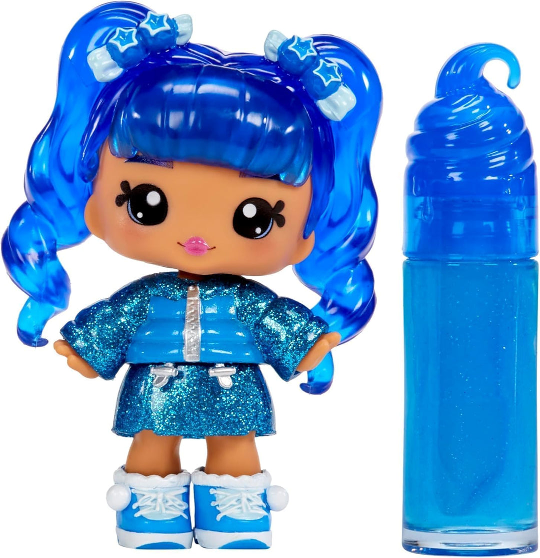 Yummiland Lipgloss Doll - Rory Blueberry - Scented DIY Lipgloss Kit for Kids Ages 4+
