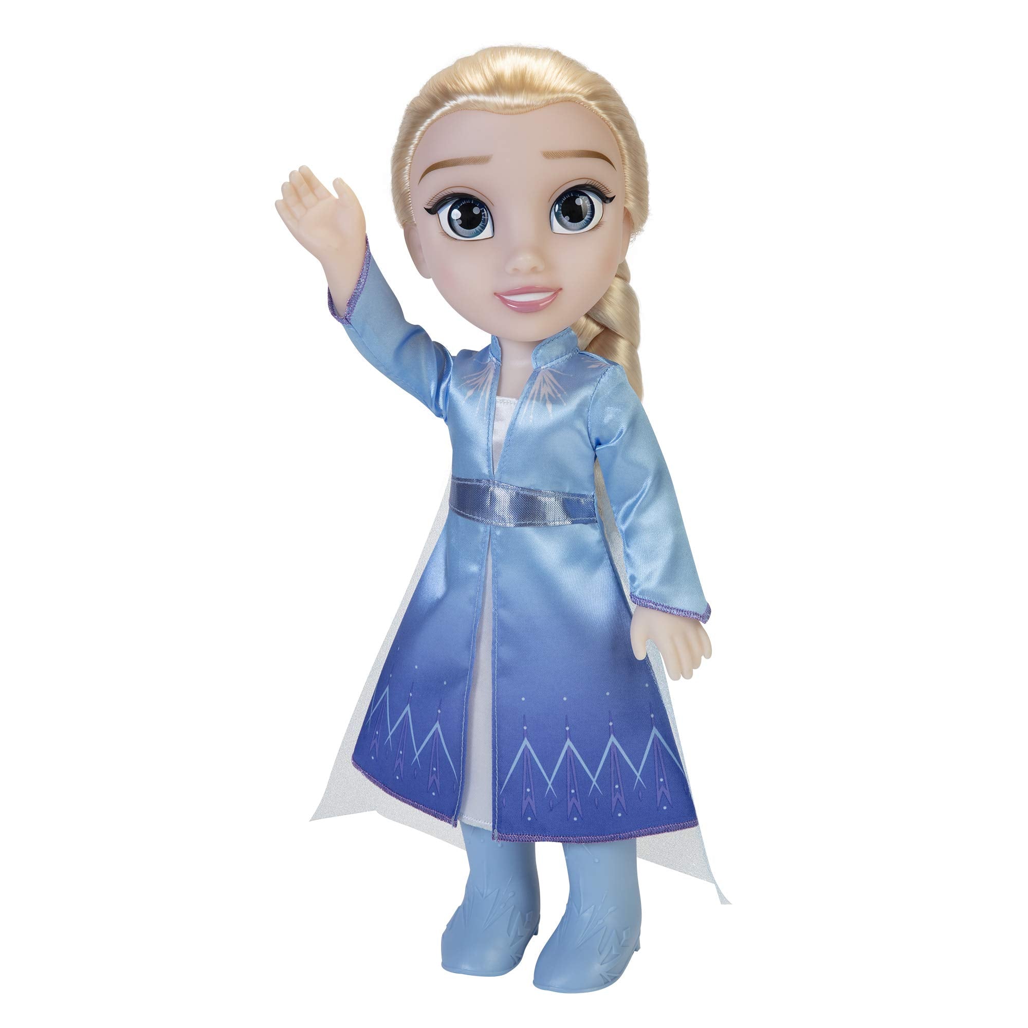 Jakks Pacific Disney Frozen 2 Elsa Travel Doll - 14"/35cm Tall with Iconic Fashion Dress and Boots 3