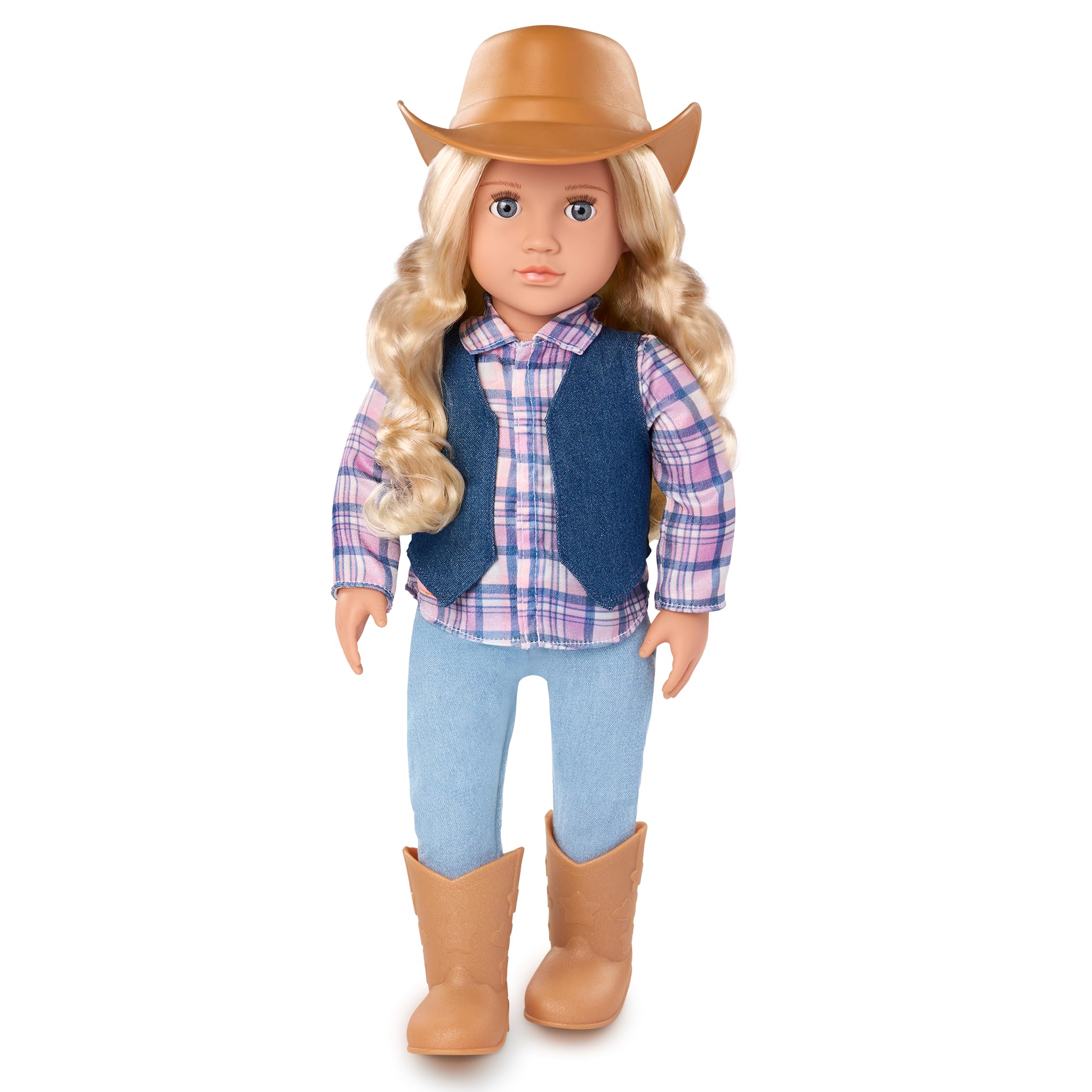 Our Generation Abigale 18-inch Cowgirl Doll - Western-Themed Equestrian Doll with Lifelike Hazel Eyes, Blonde Hair & Riding Outfit, Ages 3+ 6