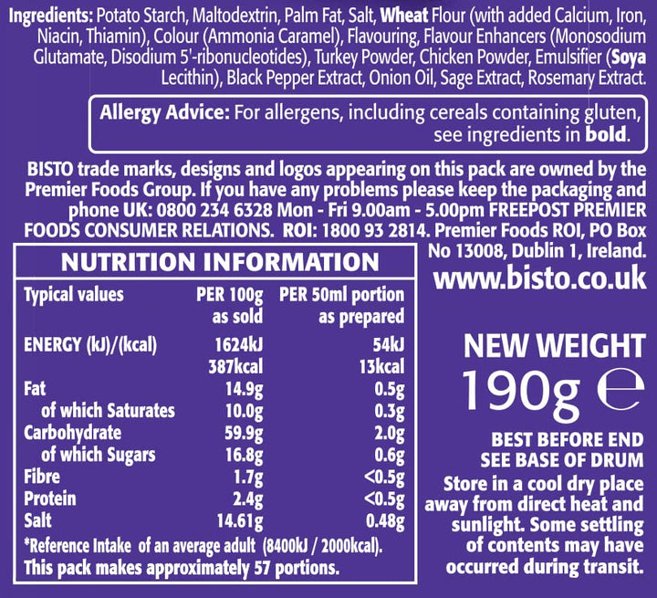 Bisto - Turkey Gravy Granules 190g