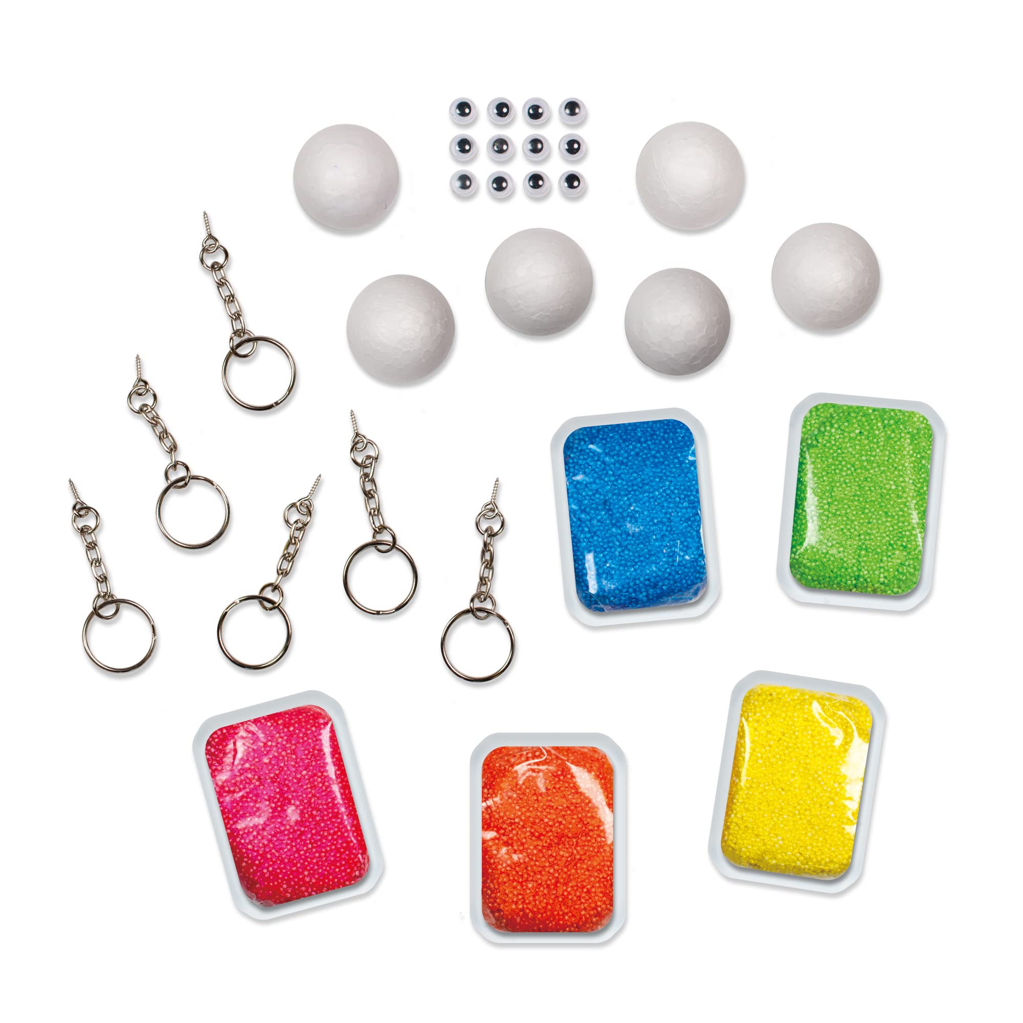 Galt Beady Keyrings Craft Kit - Make 6 Fun Animal Keyrings, Ages 6+ 7