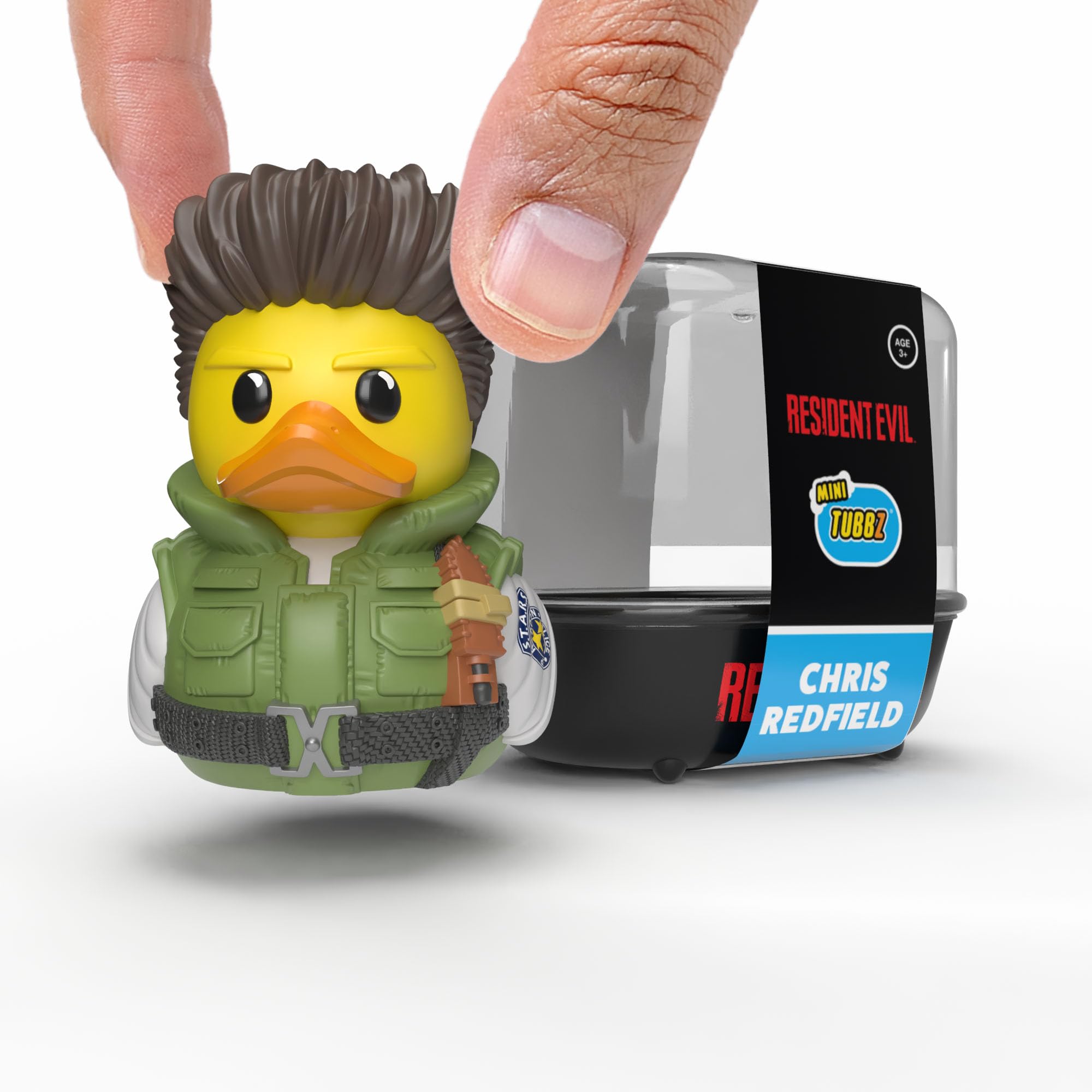 TUBBZ Resident Evil Chris Redfield Cosplaying Rubber Duck Vinyl Figure Mini Edition