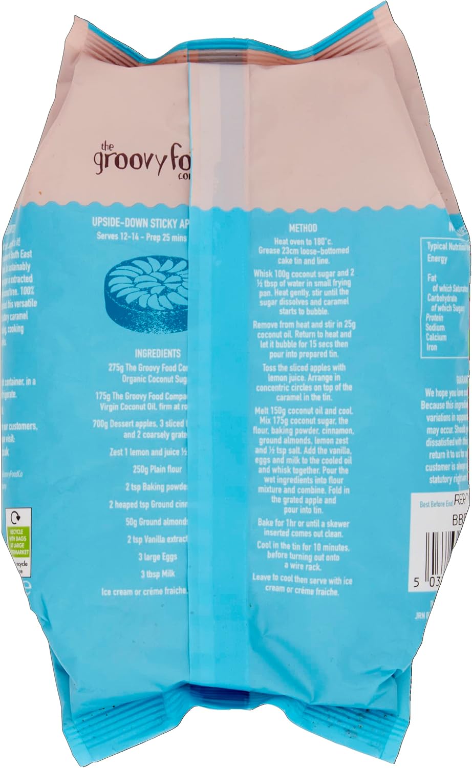 Groovy Food Company Organic Coconut Sugar 500g Butter Caramel Flavour