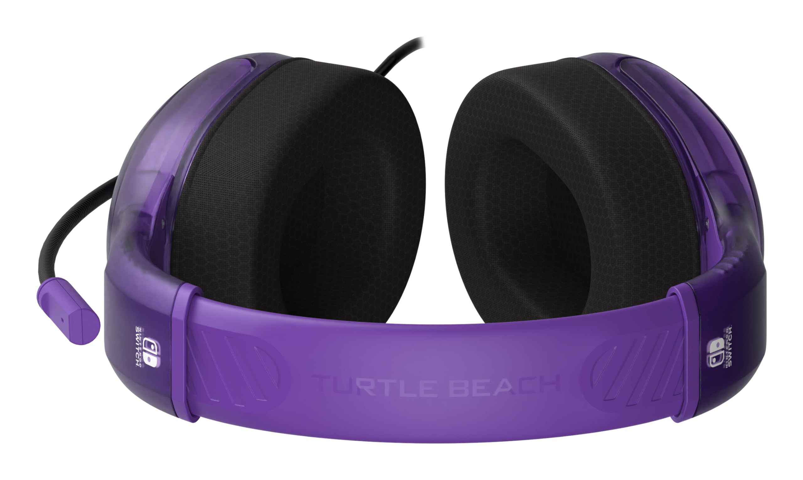 Turtle Beach Airlite Fit Wired Gaming Headset - Ghost Purple | 40mm Speakers | Flip-to-Mute Mic 4