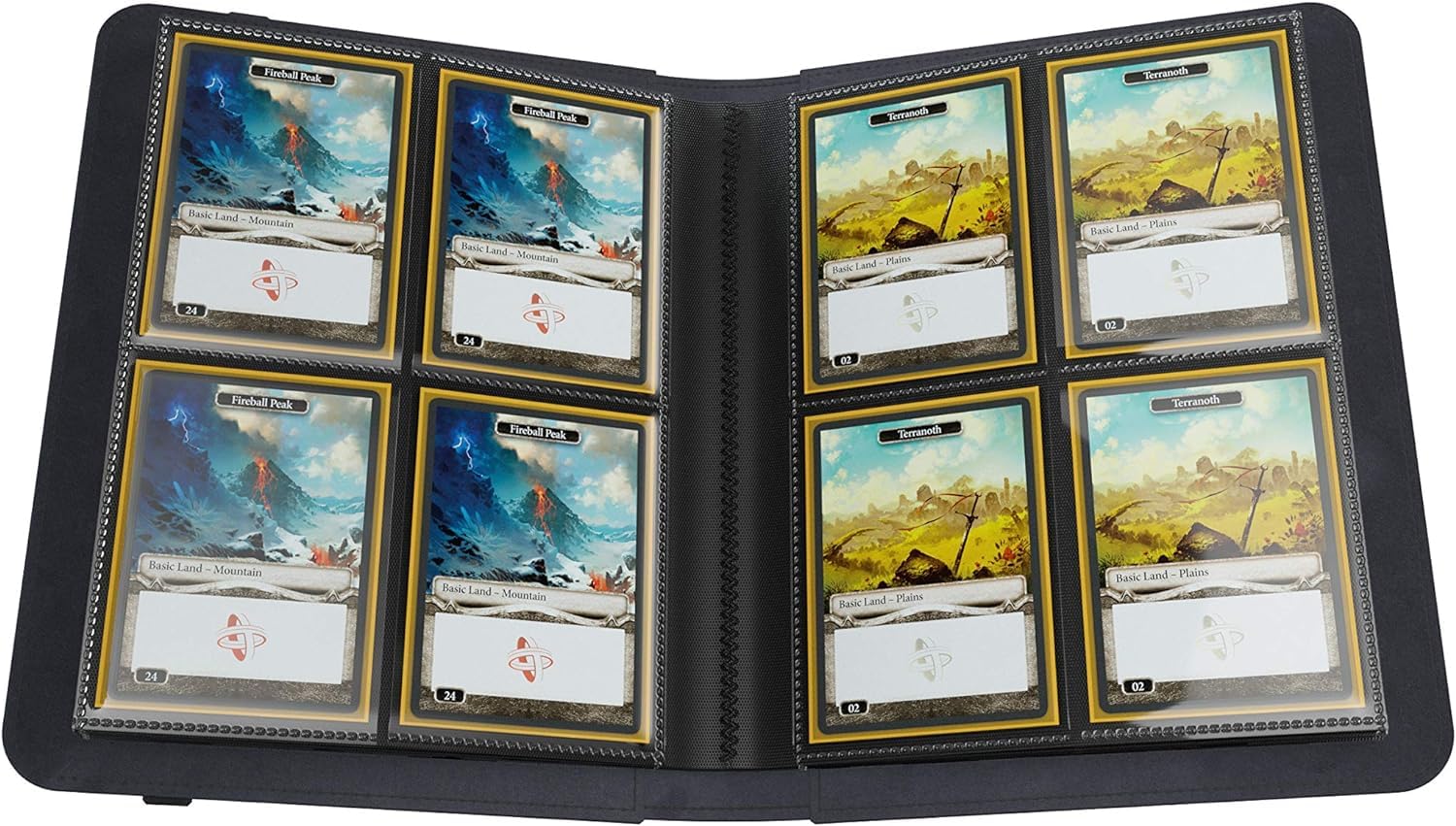 Gamegenic Prime Album 8-Pocket - Black | Holds 160 Sleeved Cards | Nexofyber Surface 5