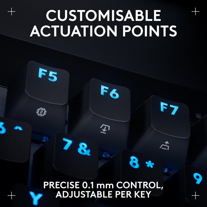 Logitech G PRO X TKL RAPID Wired Gaming Keyboard - Magnetic Hall-Effect Switches, RGB LIGHTSYNC, Tenkeyless Design