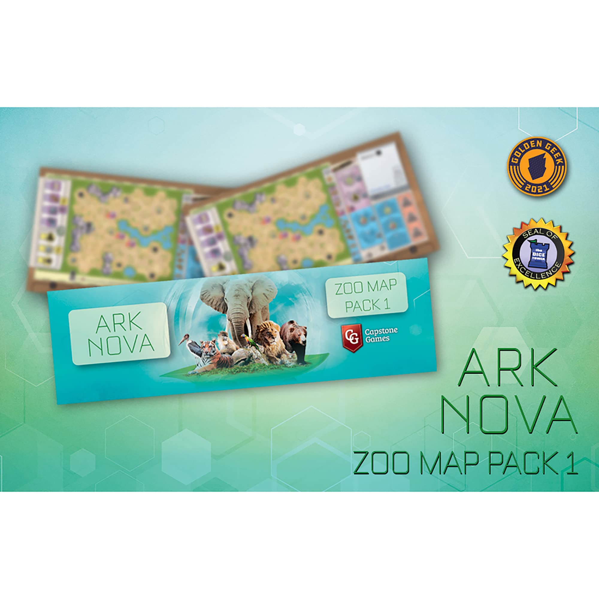 Ark Nova: Zoo Map Pack 1 - Game Accessory Pack by Capstone Games 8