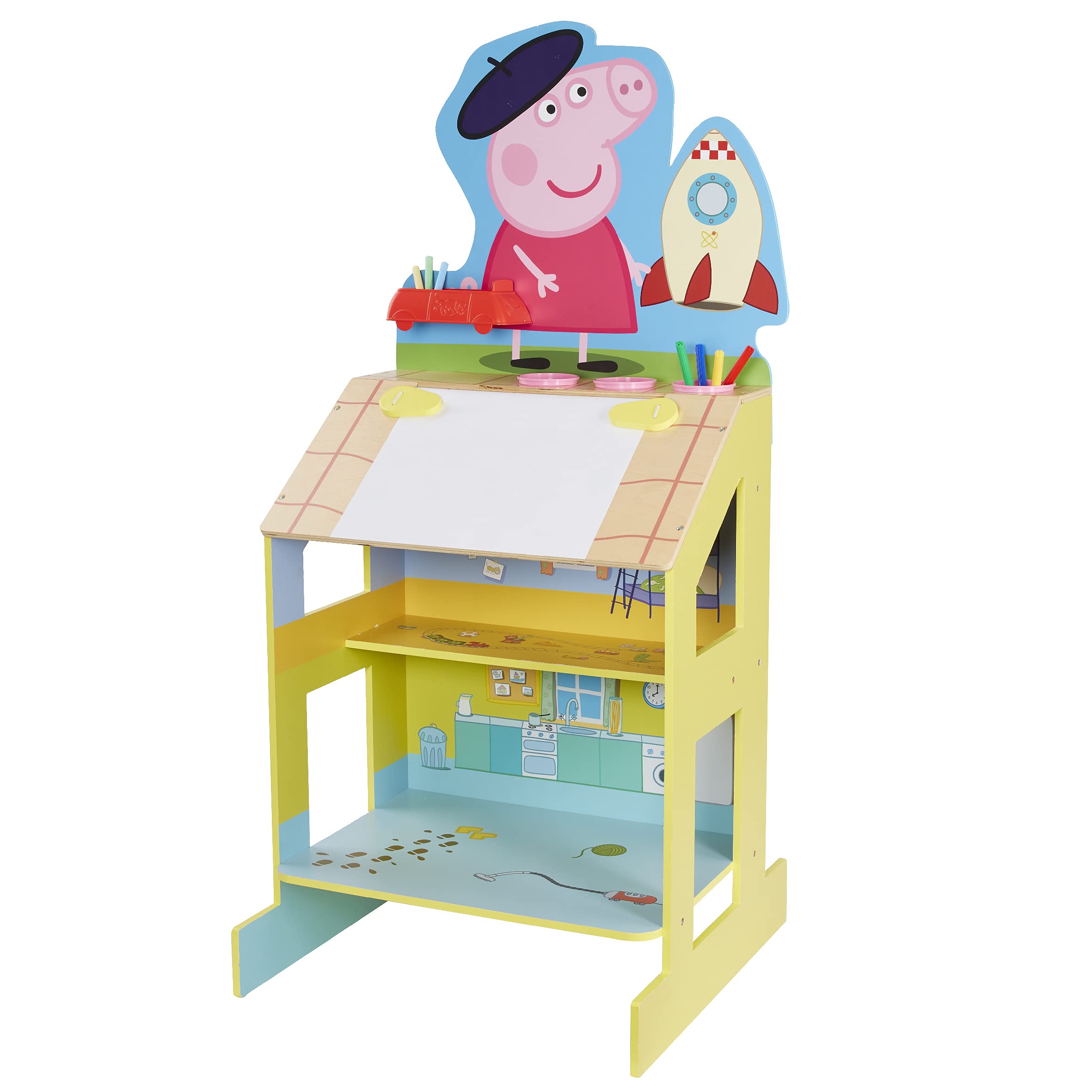 Peppa Pig Play and Draw Wooden Easel | FSC Certified Wood | 107cm Tall 1