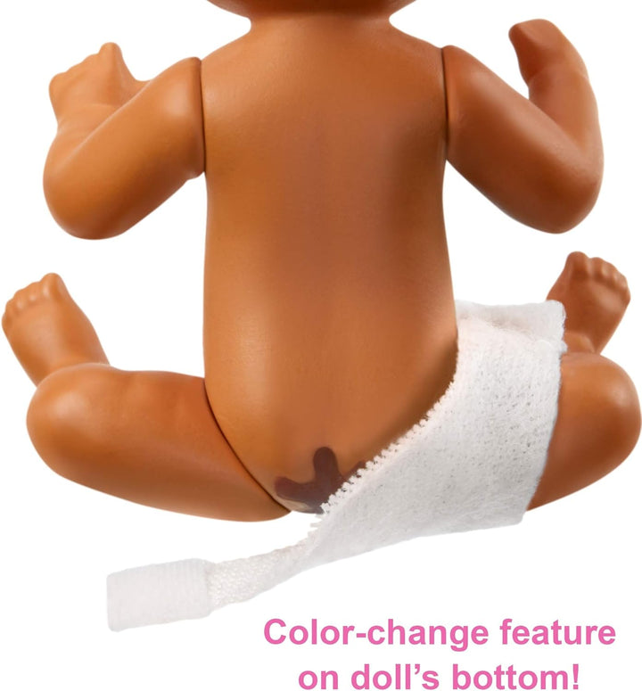 Barbie Skipper Babysitters Inc Doll and Accessories Playset - Color-Change Baby Doll for Ages 3+