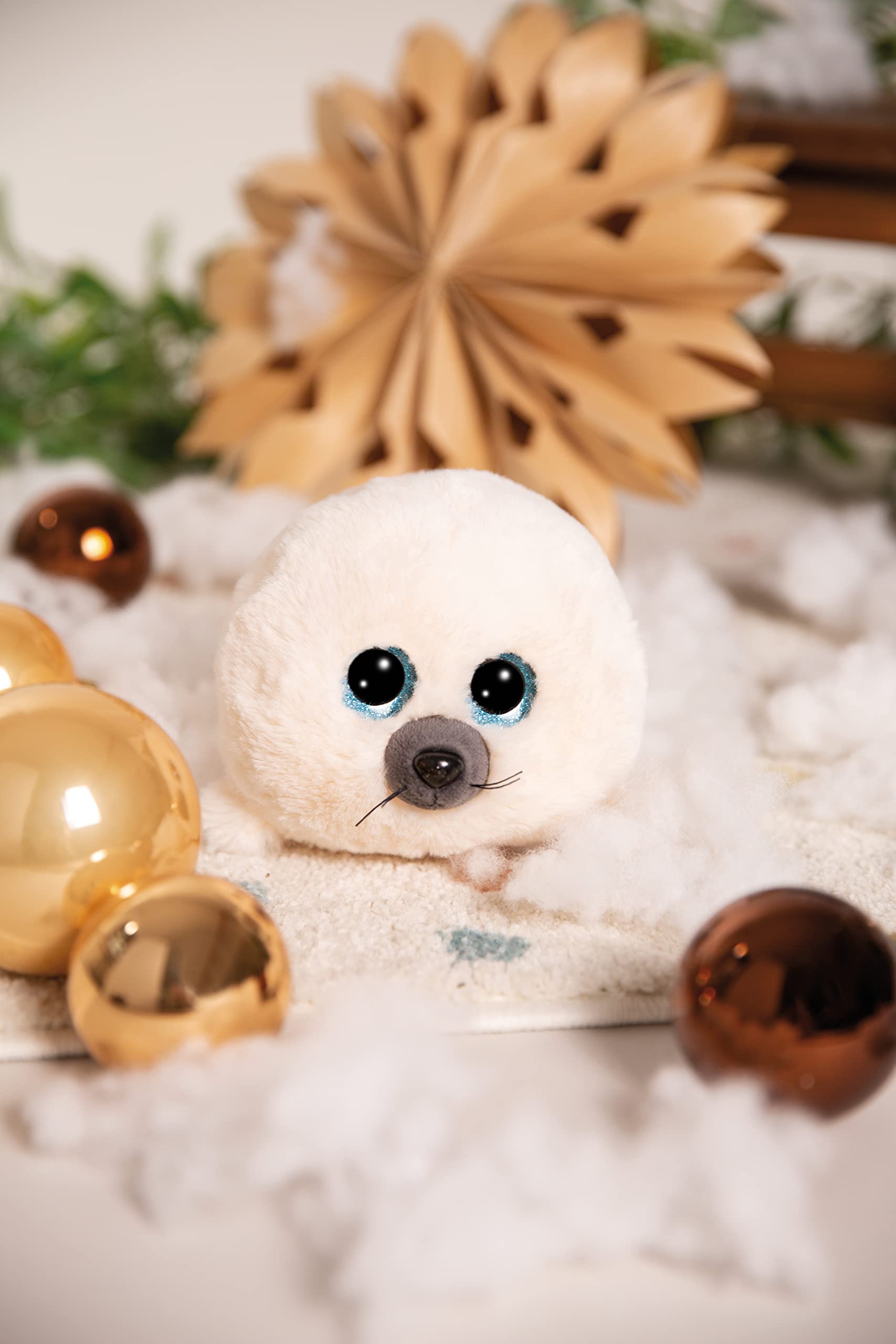 Nici GLUBSCHIS Seal Boubelle Stuffed Animal - 15 cm White Dangling | RPET Material 7