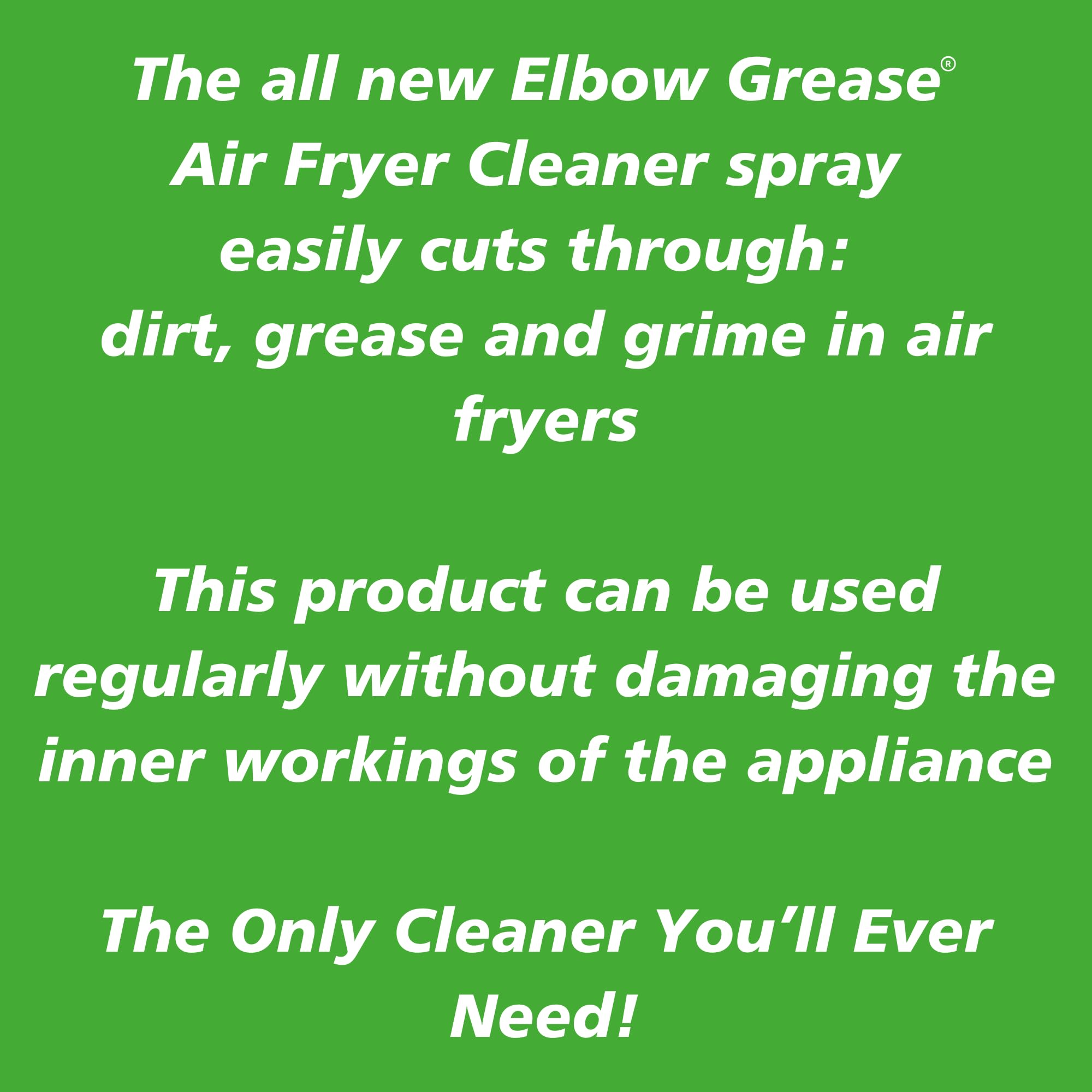 Elbow Grease Air Fryer Cleaner Spray - Powerful Degreaser | Lemon Fresh Scent | 500ml 6