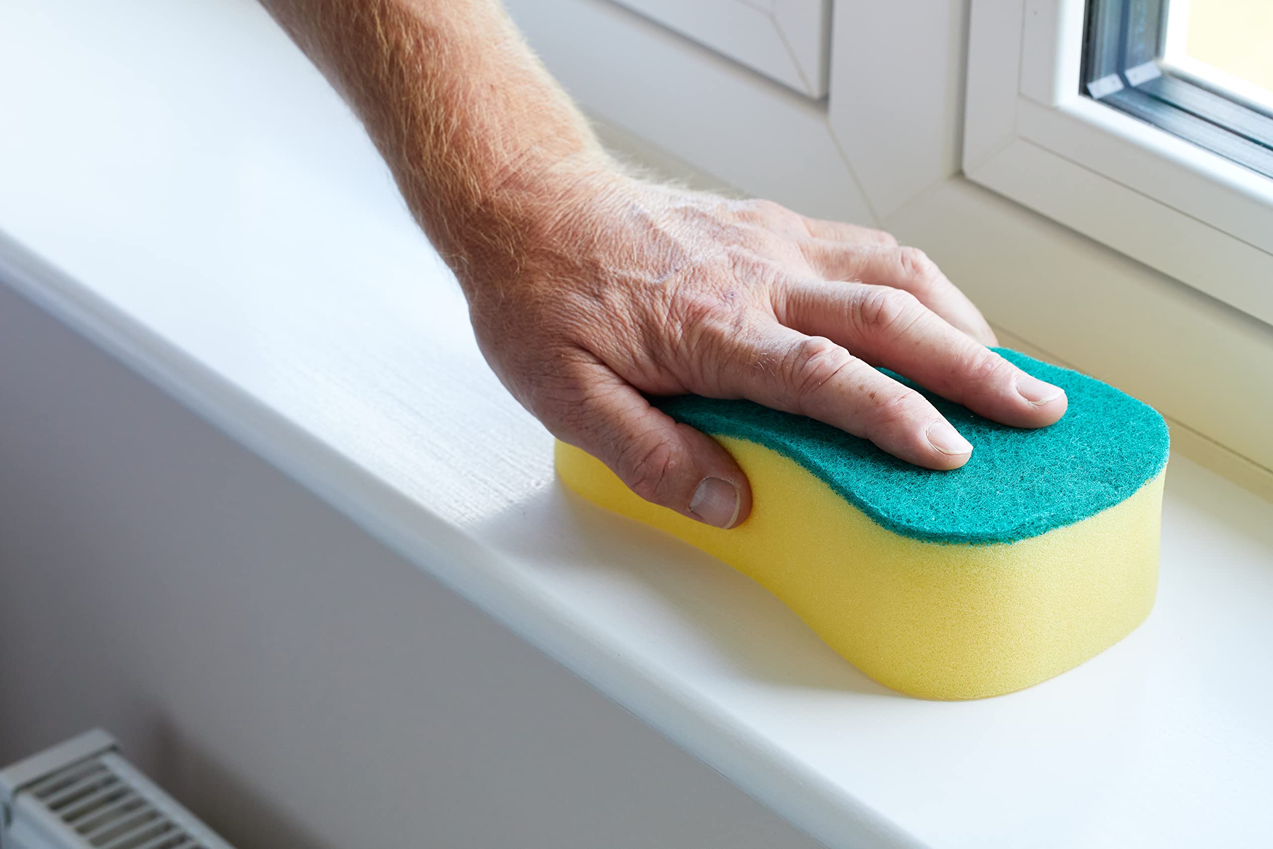 ProDec Contractor Jumbo Foam Preparation Sponge with Abrasive Side | 220x120x70mm 6