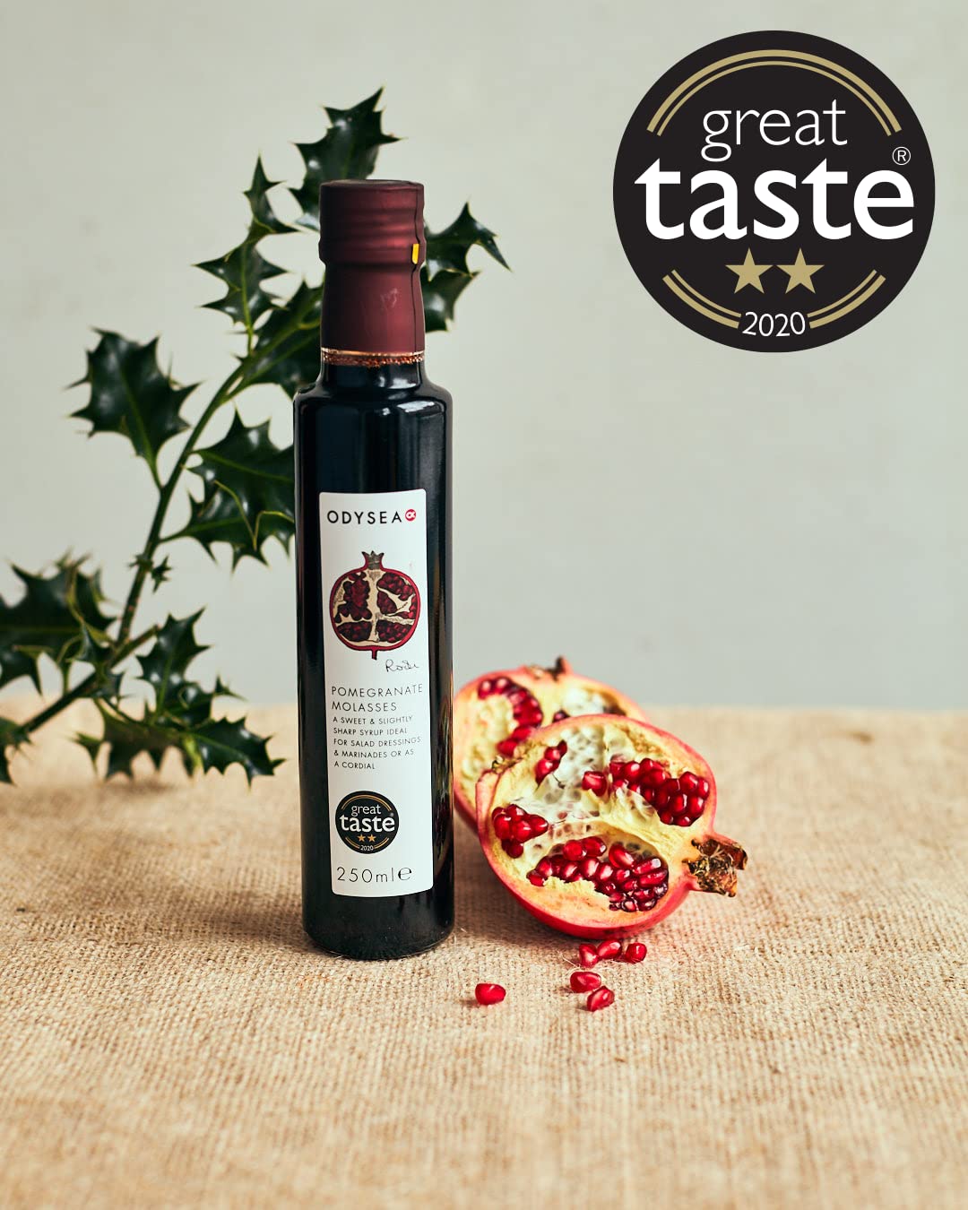 Odysea Pomegranate Molasses, Glass Bottle, 250 ml