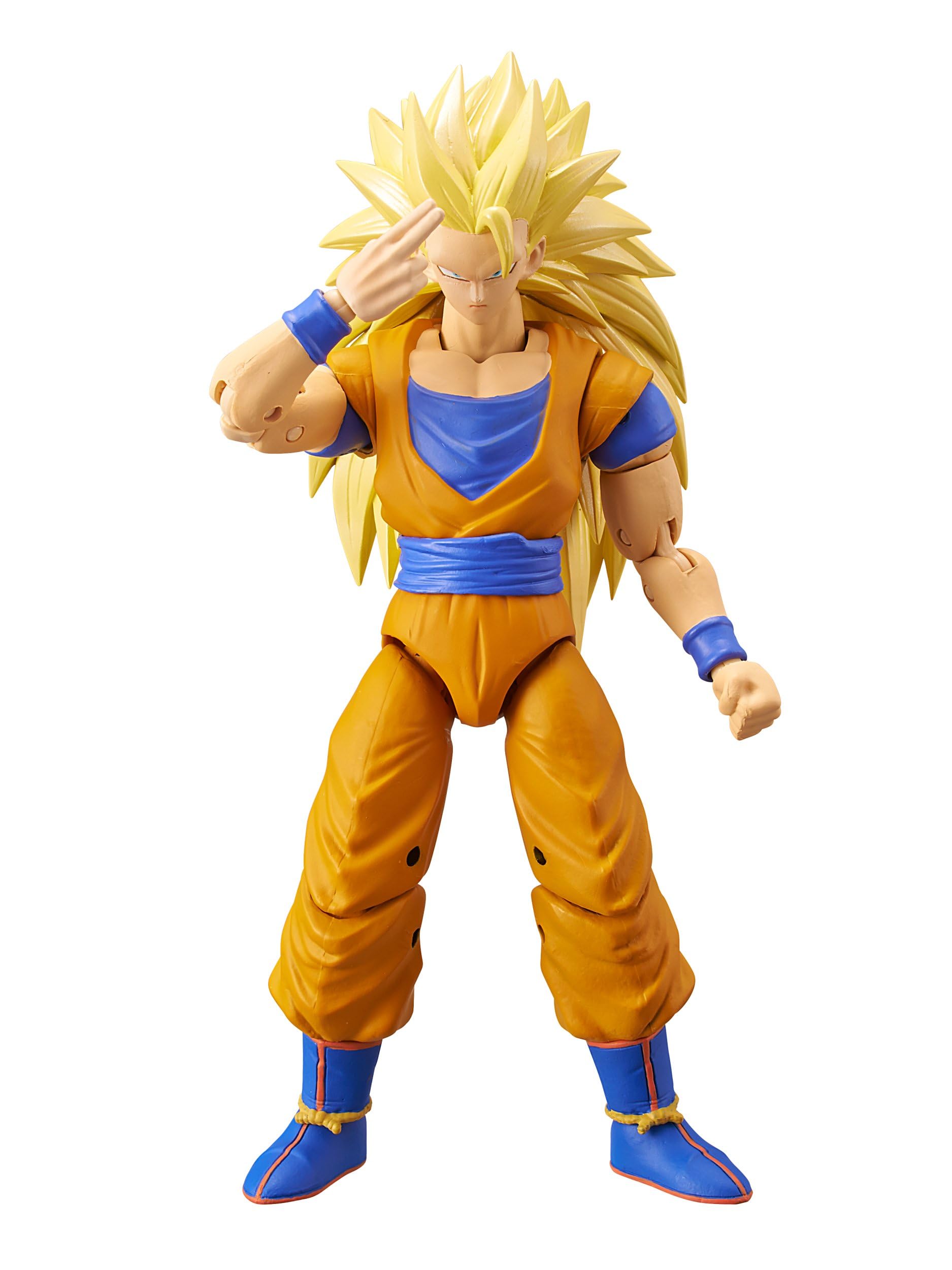 BANDAI Dragon Stars Super Saiyan 3 Goku Action Figure - 17cm Articulated Figure | Includes Extra Hands 7