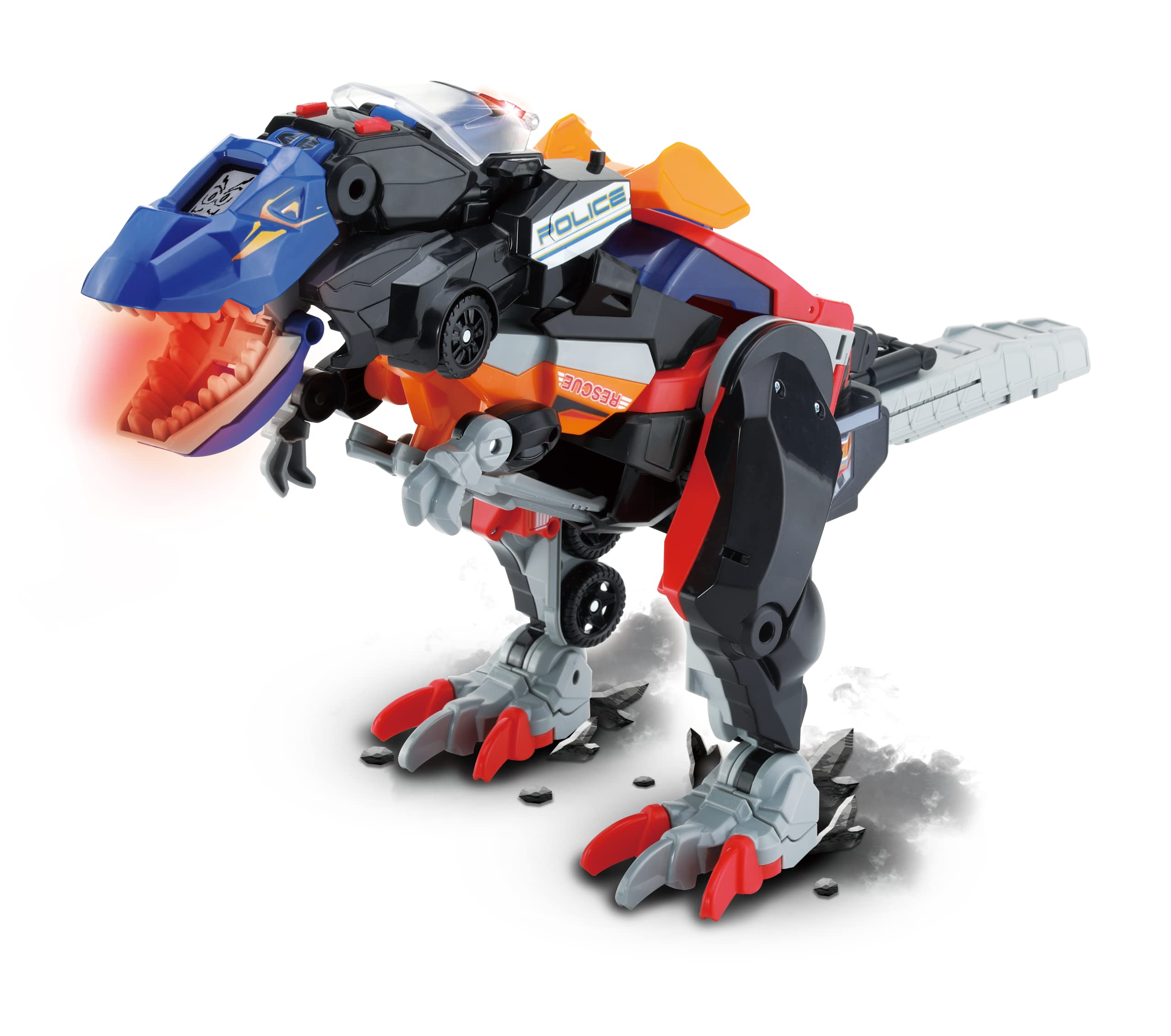VTech Switch & Go Dinos Rescue Raiders 3-in-1 - Interactive Dinosaur Vehicle Playset for Kids 3-8 Years