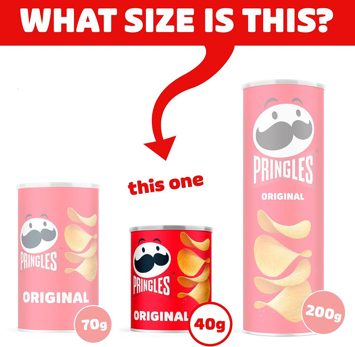 Pringles Original Potato Chips 40g (Pack of 12)