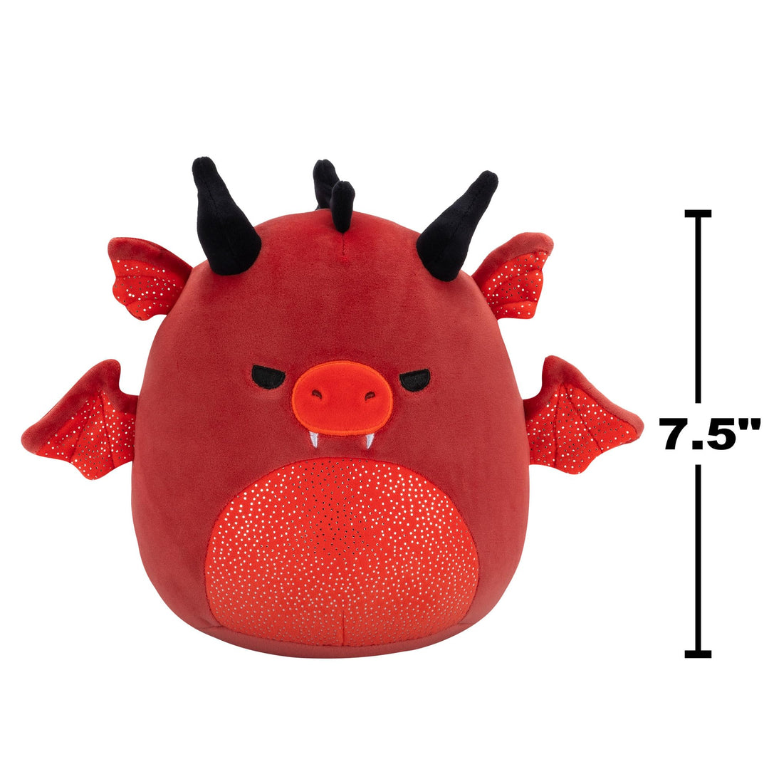 Squishmallows Salami the Red Dragon - 7.5-Inch Plush Collectible for Ages 3+