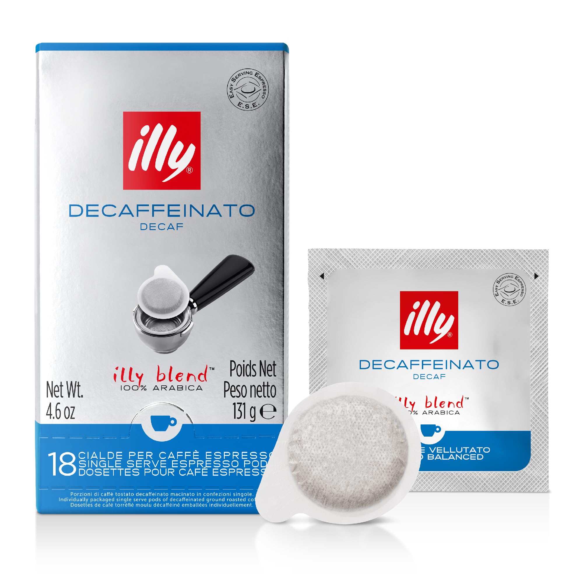 illy Coffee - Decaf Medium Roast ESE Pods | 100% Arabica | 18 Count 1