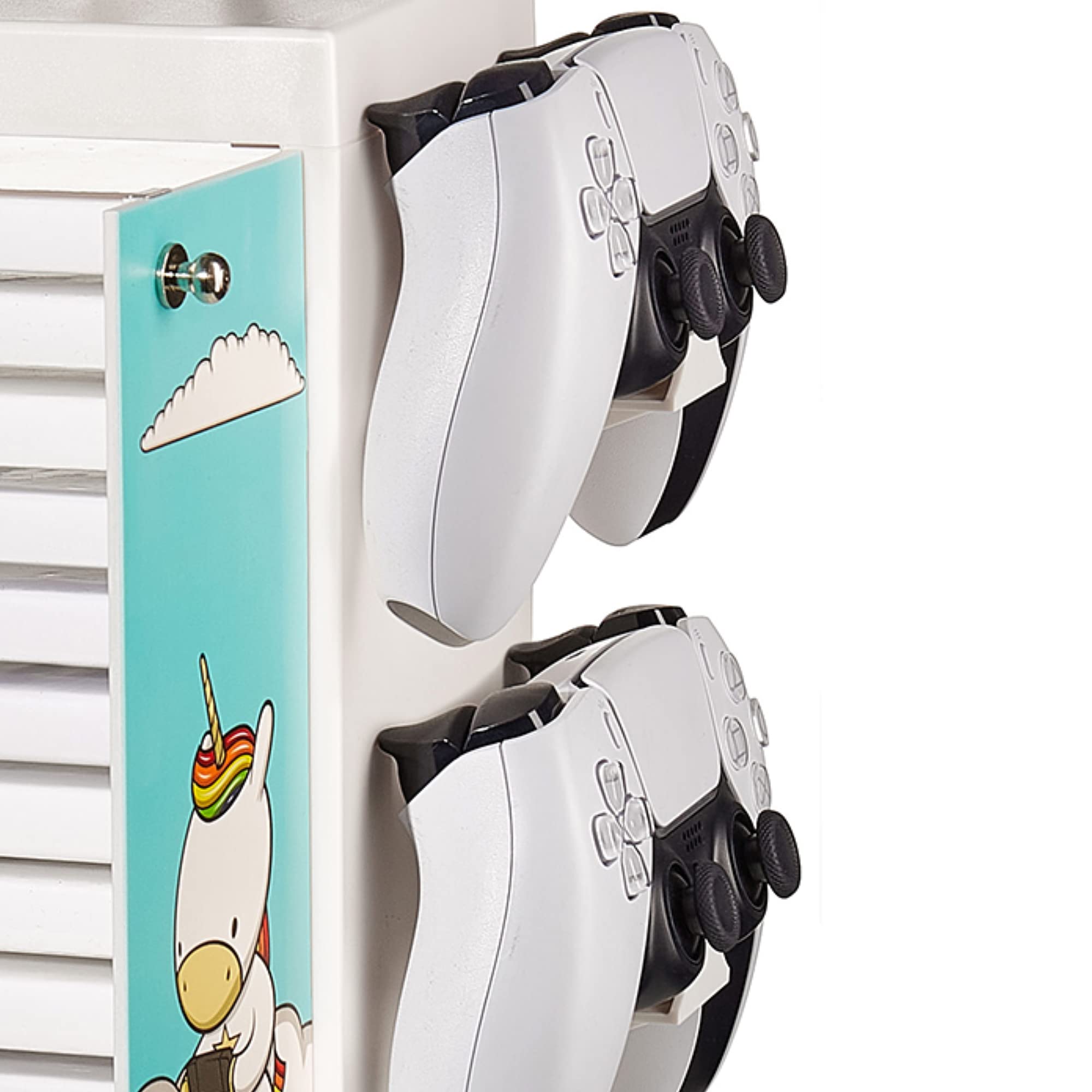 Numskull Eric the Unicorn Gaming Locker - Controller Holder & Headset Stand for PS, Xbox, Switch 11