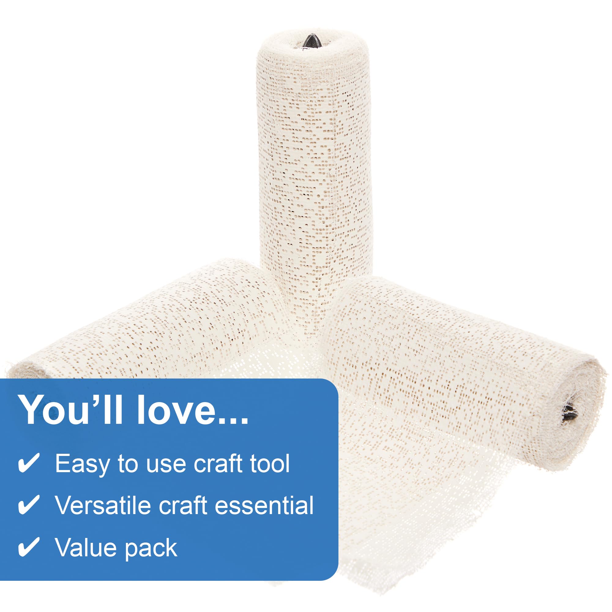 Baker Ross Mod Roc Bandages - Pack of 3 Rolls | Water-Activated Casting Material 3