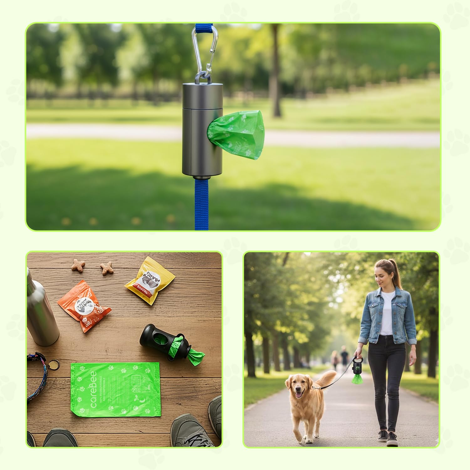 CareBee Dog Poo Bags - 300 Unscented Leak-Proof Rolls | Extra Thick | Recyclable 8